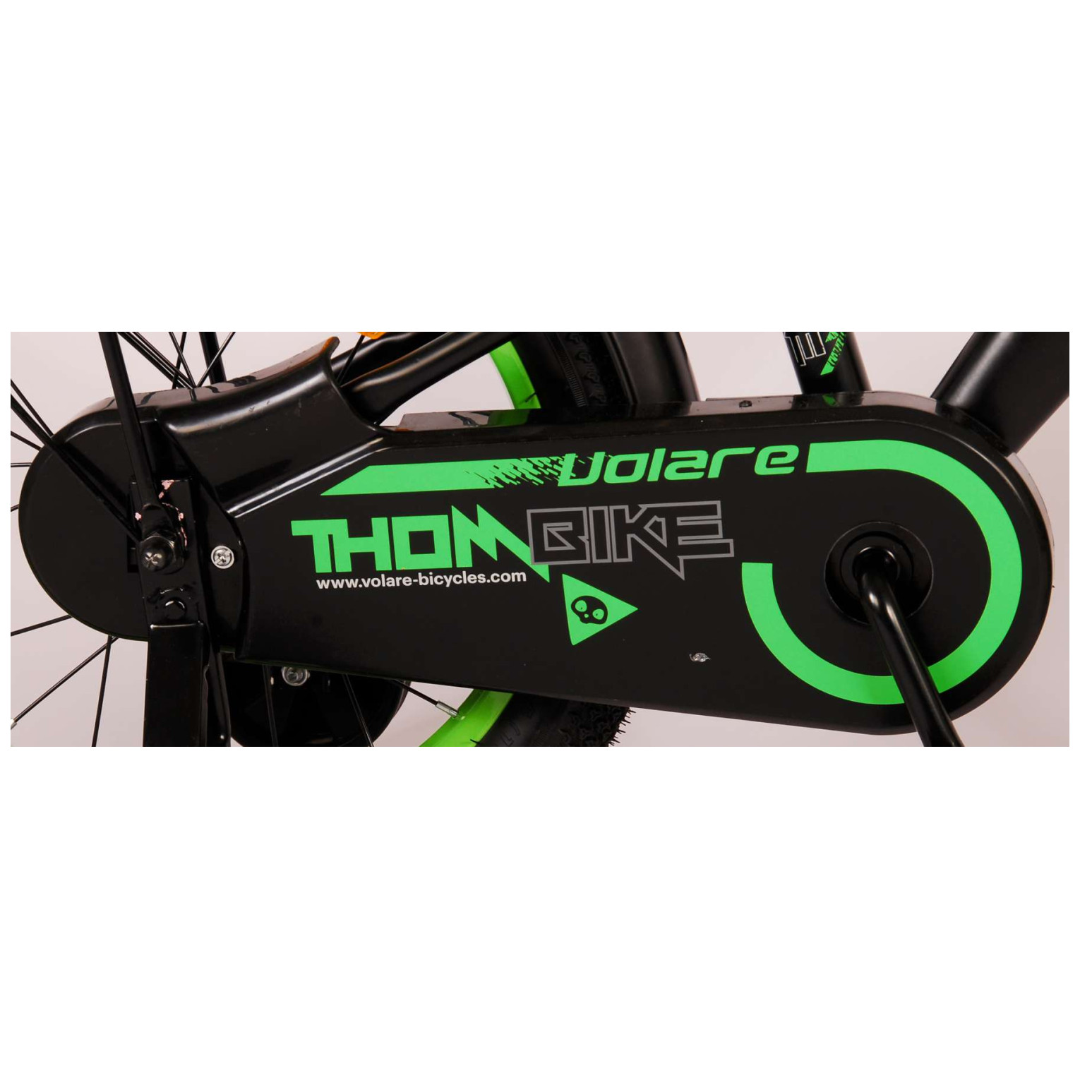 Volare Thombike Fiets - 16 inch - Zwart Groen