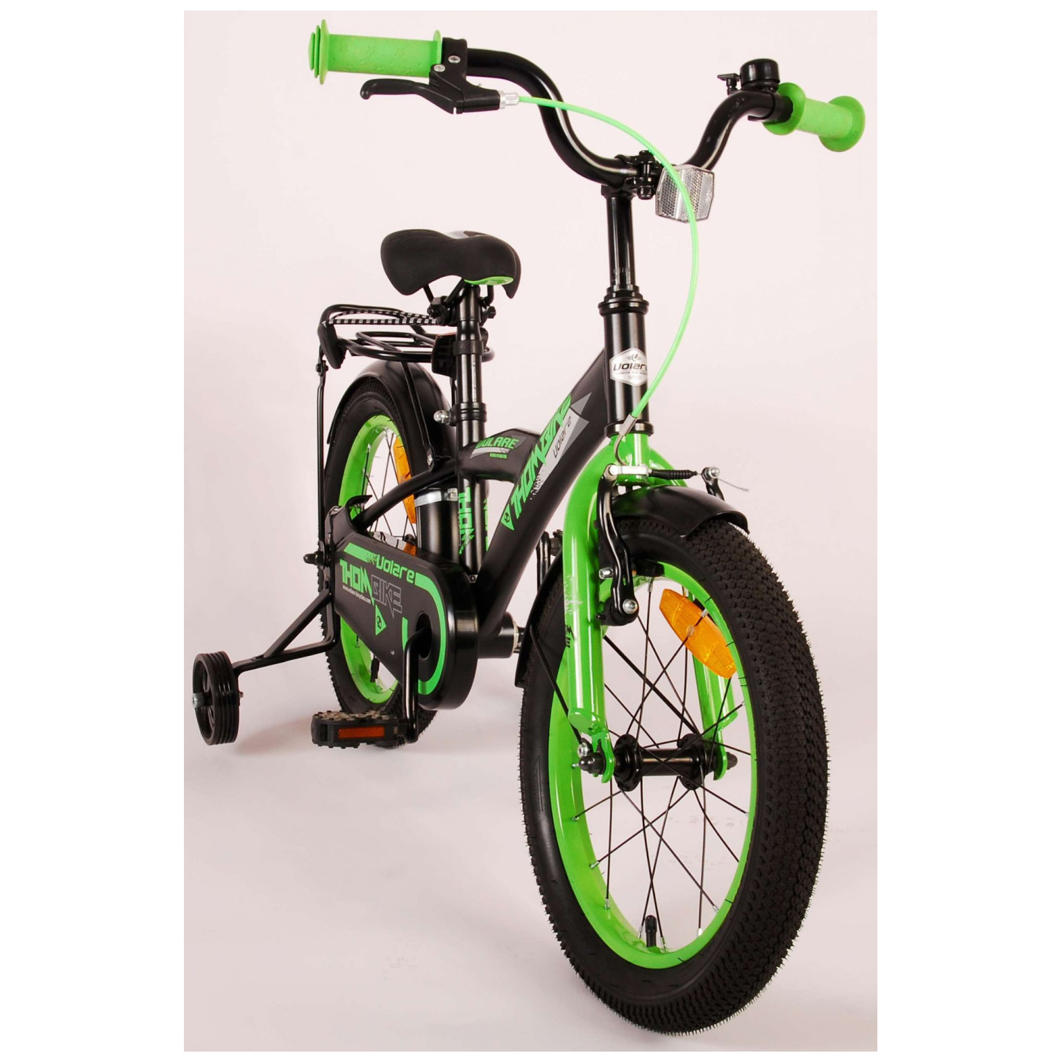 Volare Thombike Fiets - 16 inch - Zwart Groen