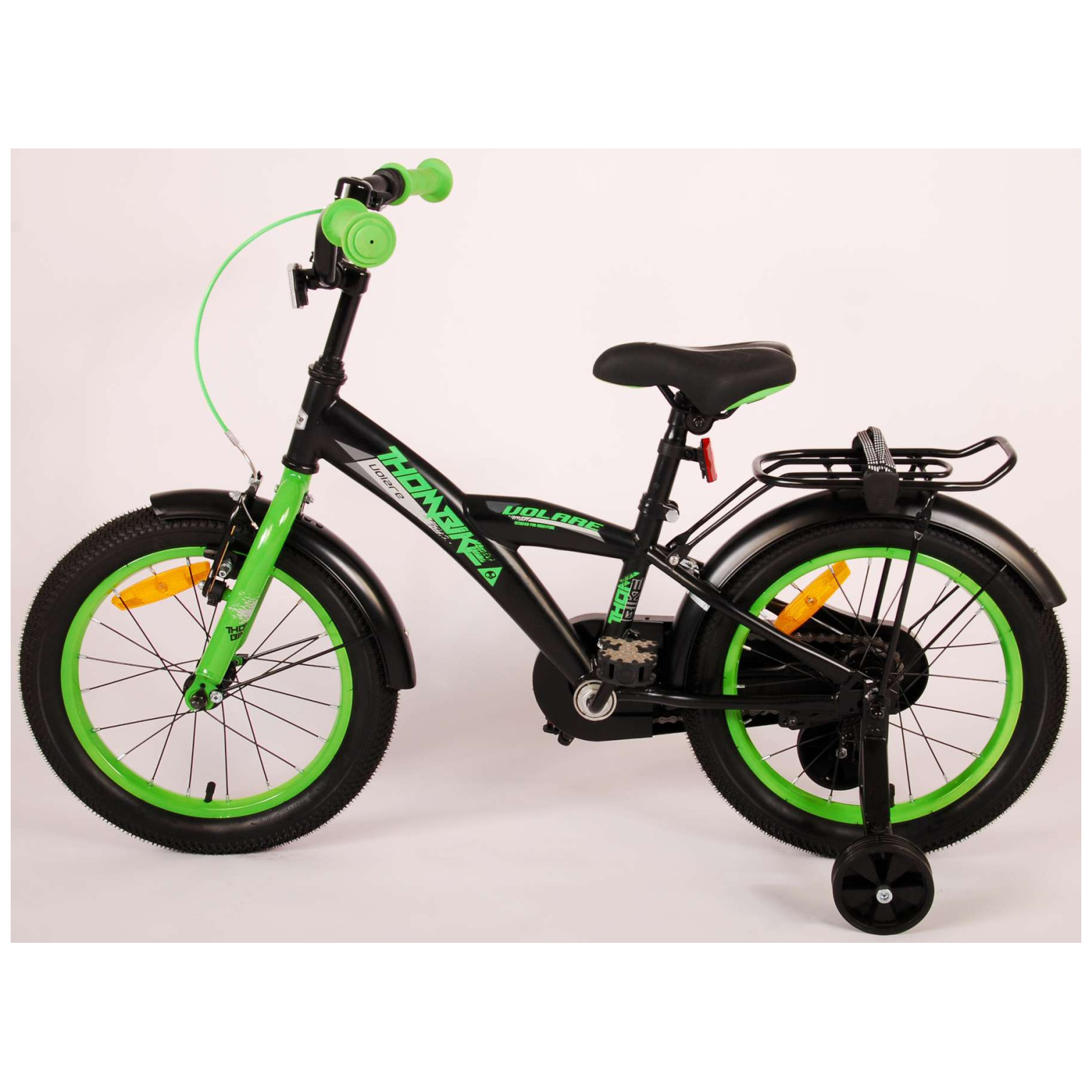 Volare Thombike Fiets - 16 inch - Zwart Groen