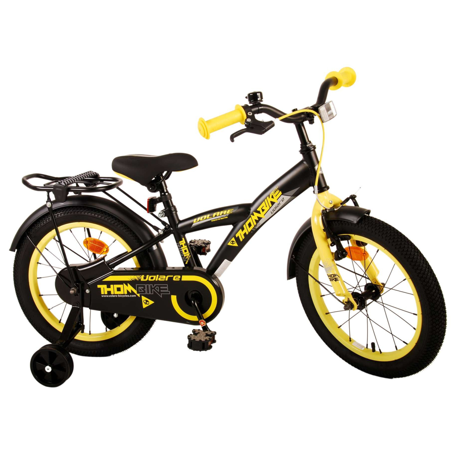 Volare Thombike Fiets - 16 inch - Zwart Geel