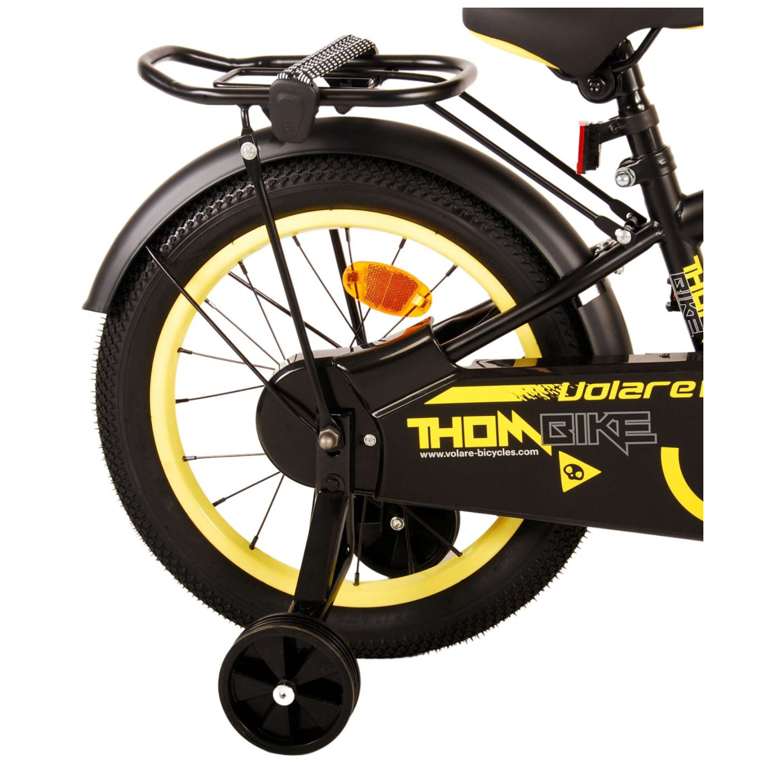 Volare Thombike Fiets - 16 inch - Zwart Geel