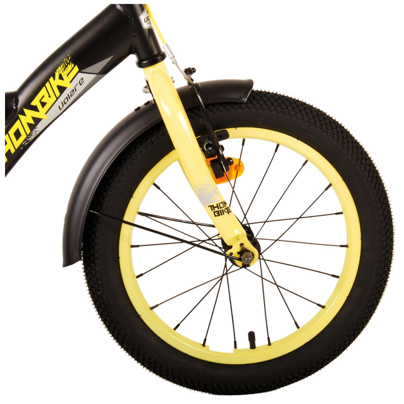 Volare Thombike Fiets - 16 inch - Zwart Geel