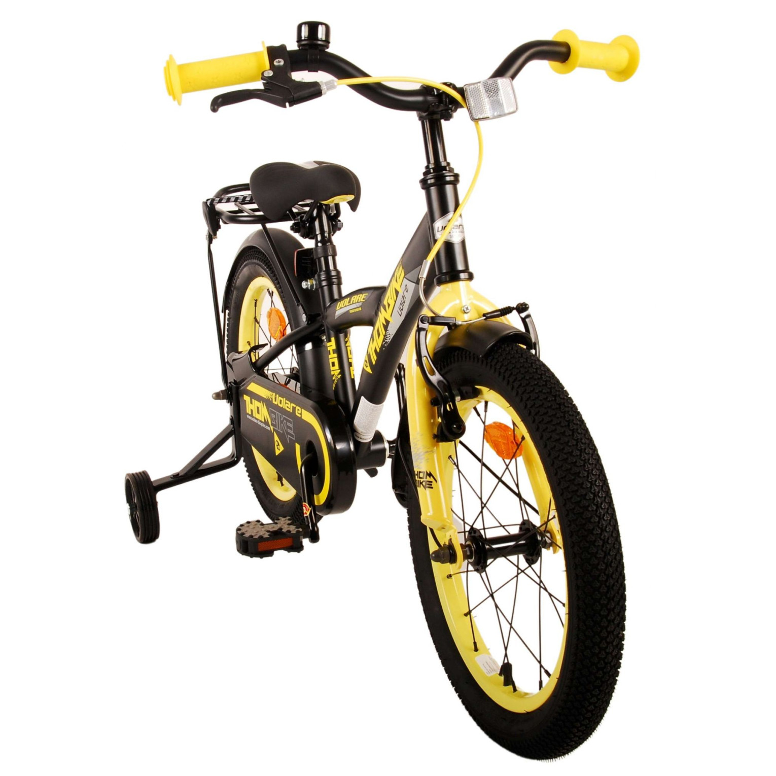 Volare Thombike Fiets - 16 inch - Zwart Geel