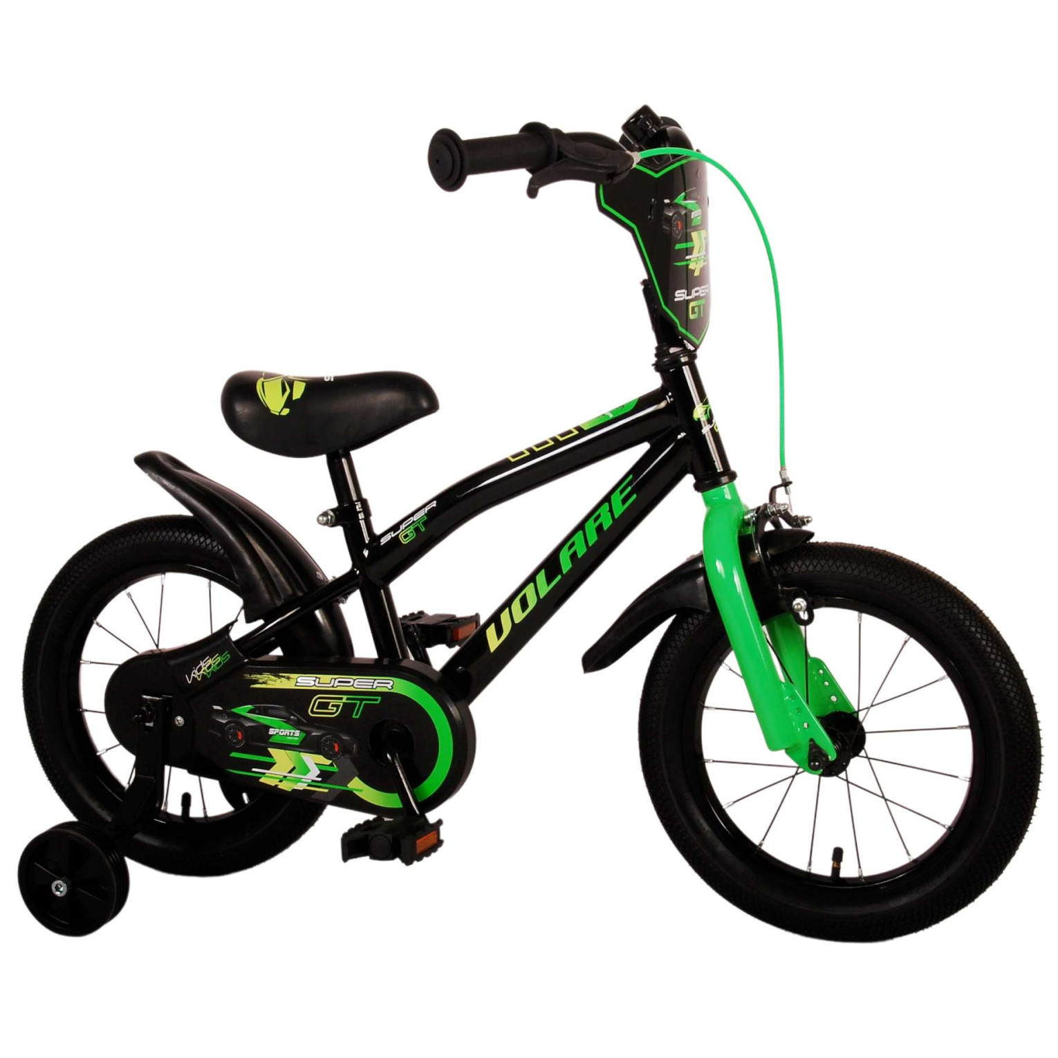 Volare Super GT Fiets - 14 inch - Groen