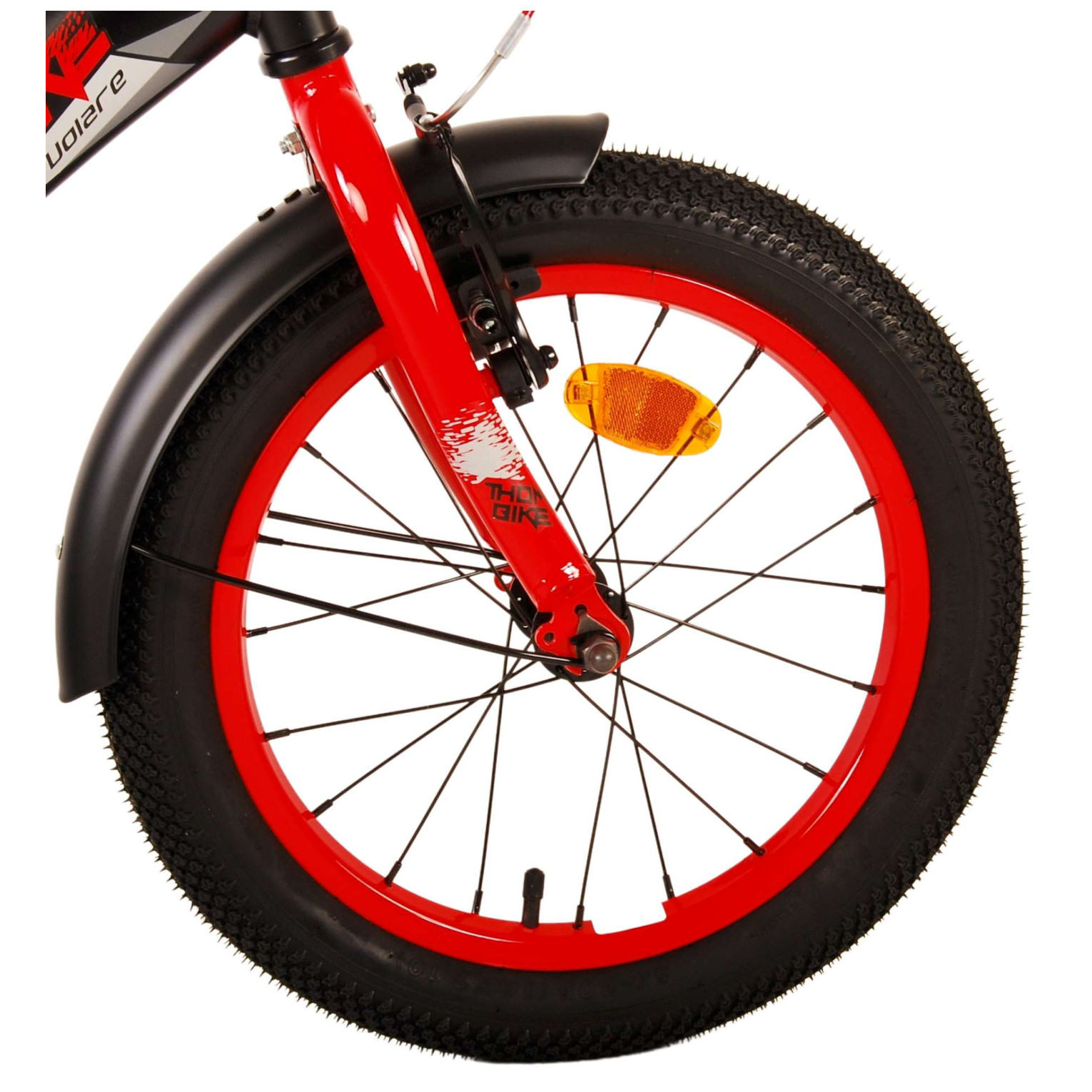 Volare Thombike Fiets - 16 inch - Zwart Rood