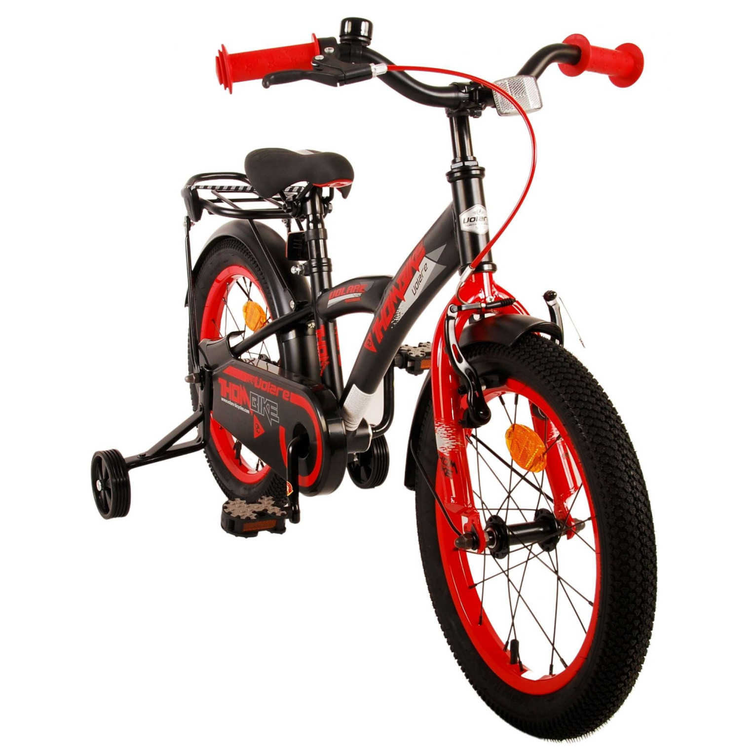 Volare Thombike Fiets - 16 inch - Zwart Rood