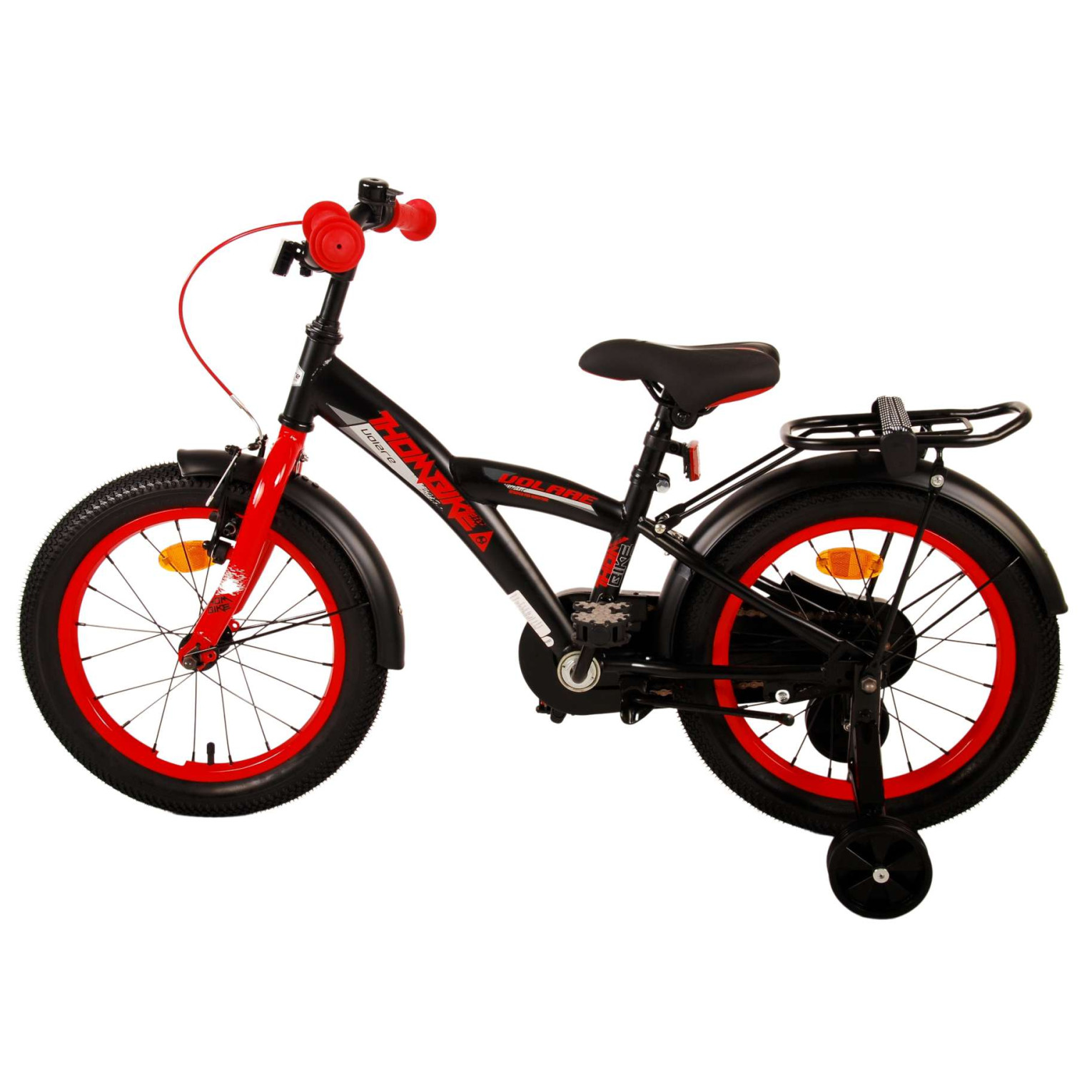 Volare Thombike Fiets - 16 inch - Zwart Rood