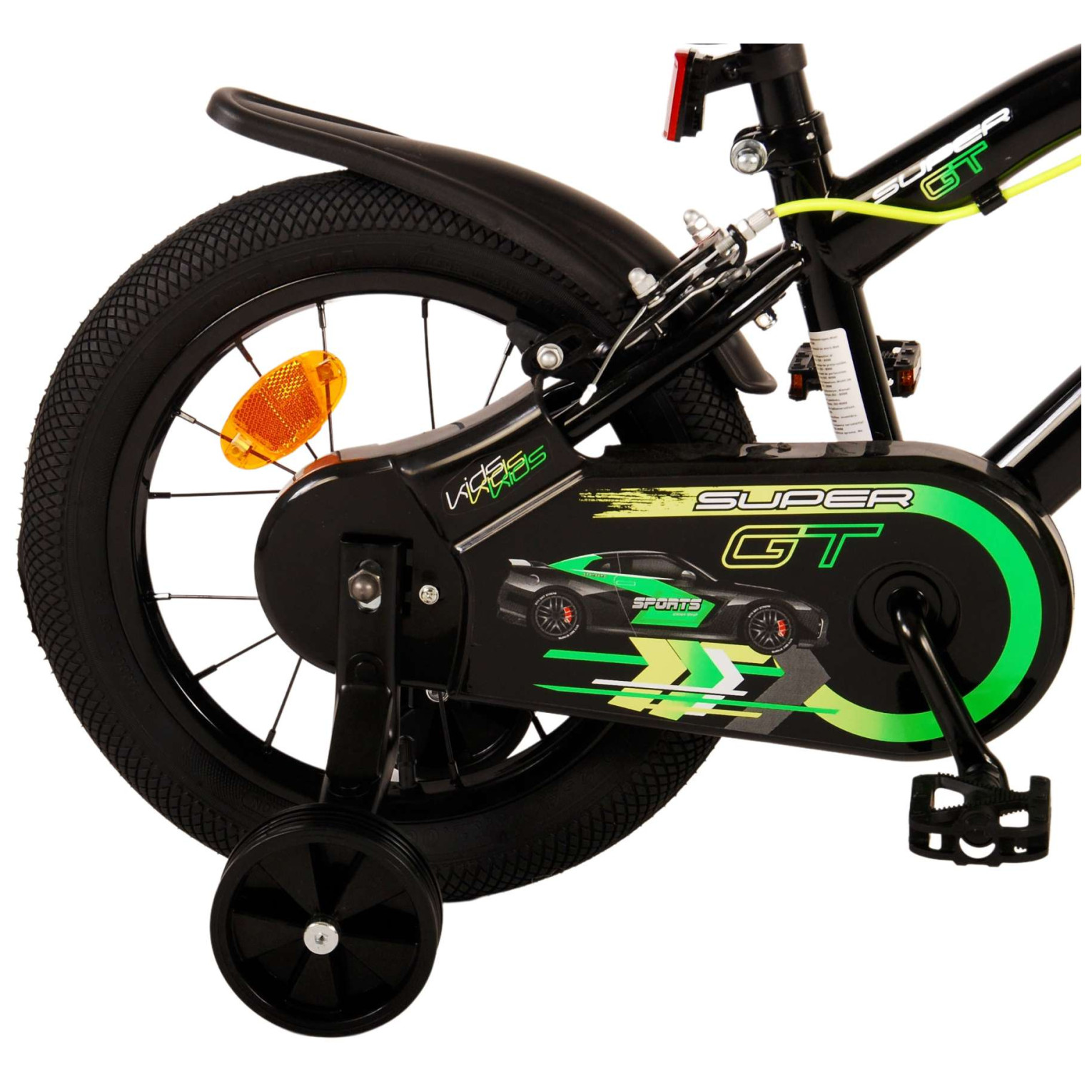 Volare Super GT Fiets - 14 inch - Groen - Twee handremmen