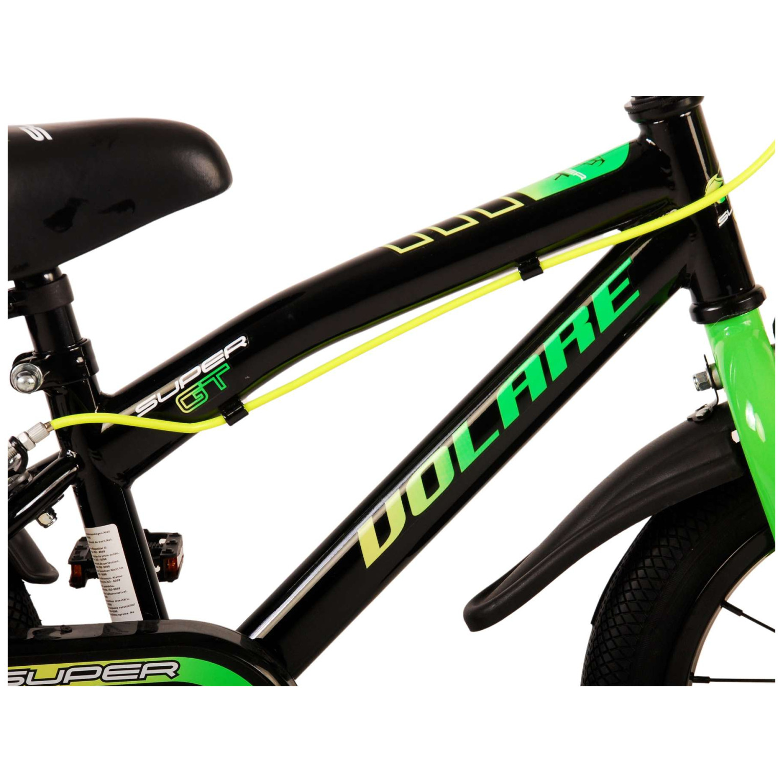 Volare Super GT Fiets - 14 inch - Groen - Twee handremmen