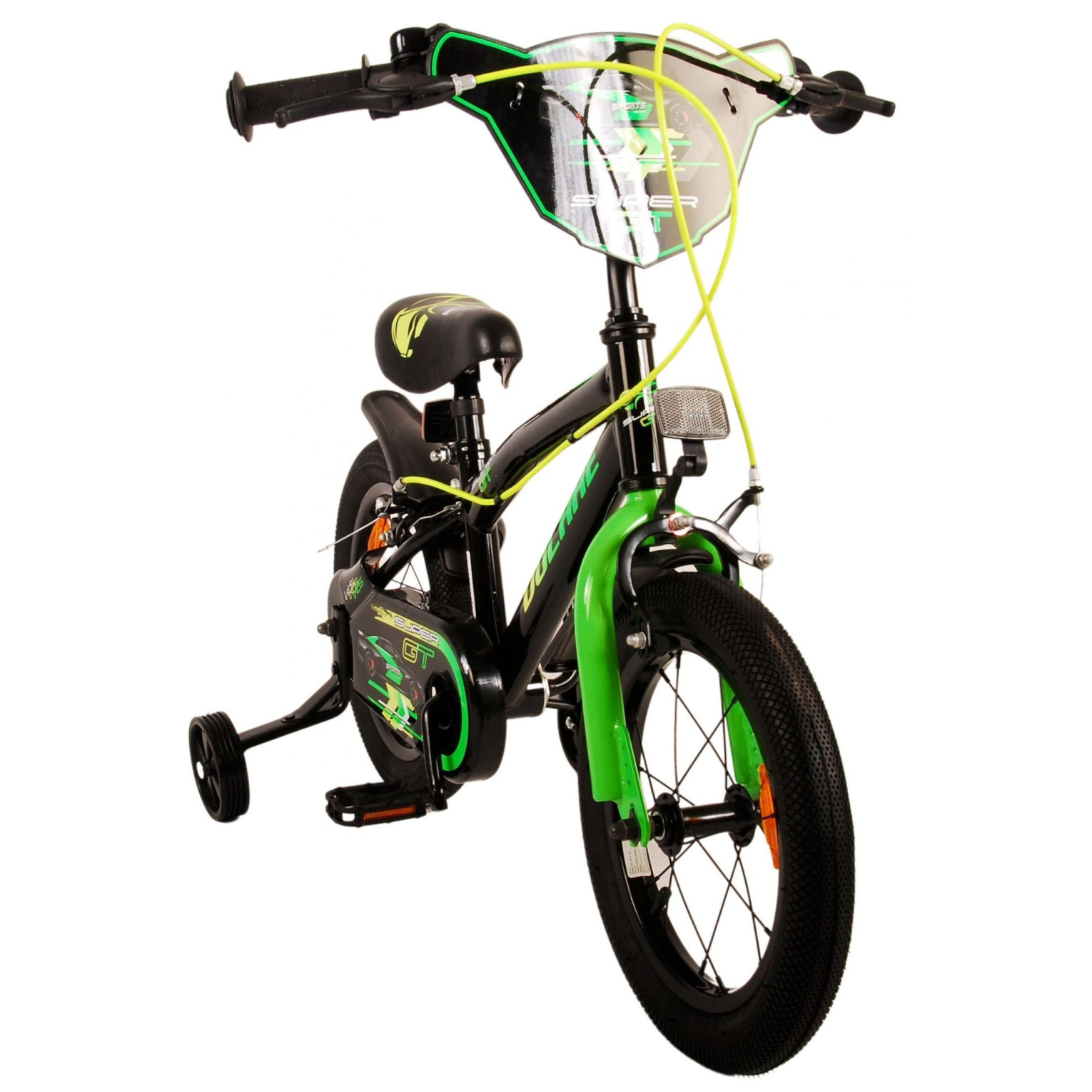 Volare Super GT Fiets - 14 inch - Groen - Twee handremmen