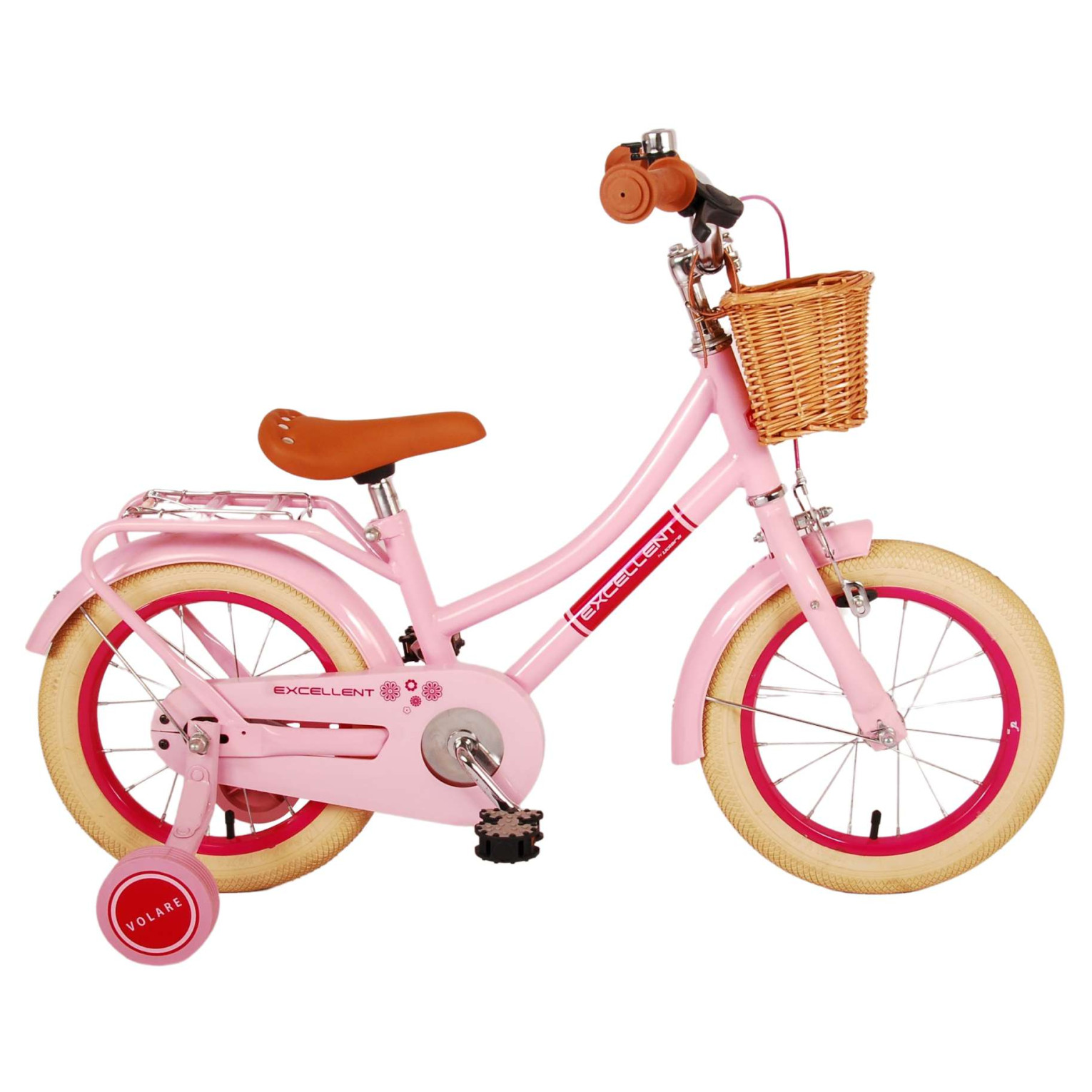 Volare Excellent Fiets - 14 inch - Roze