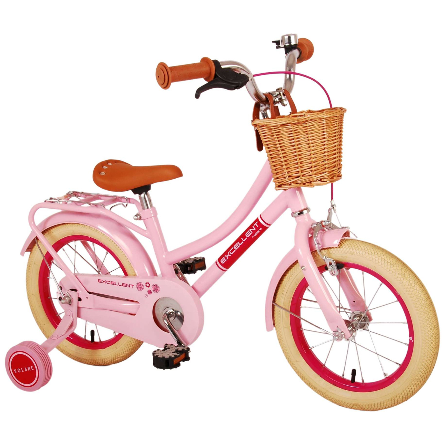 Volare Excellent Fiets - 14 inch - Roze