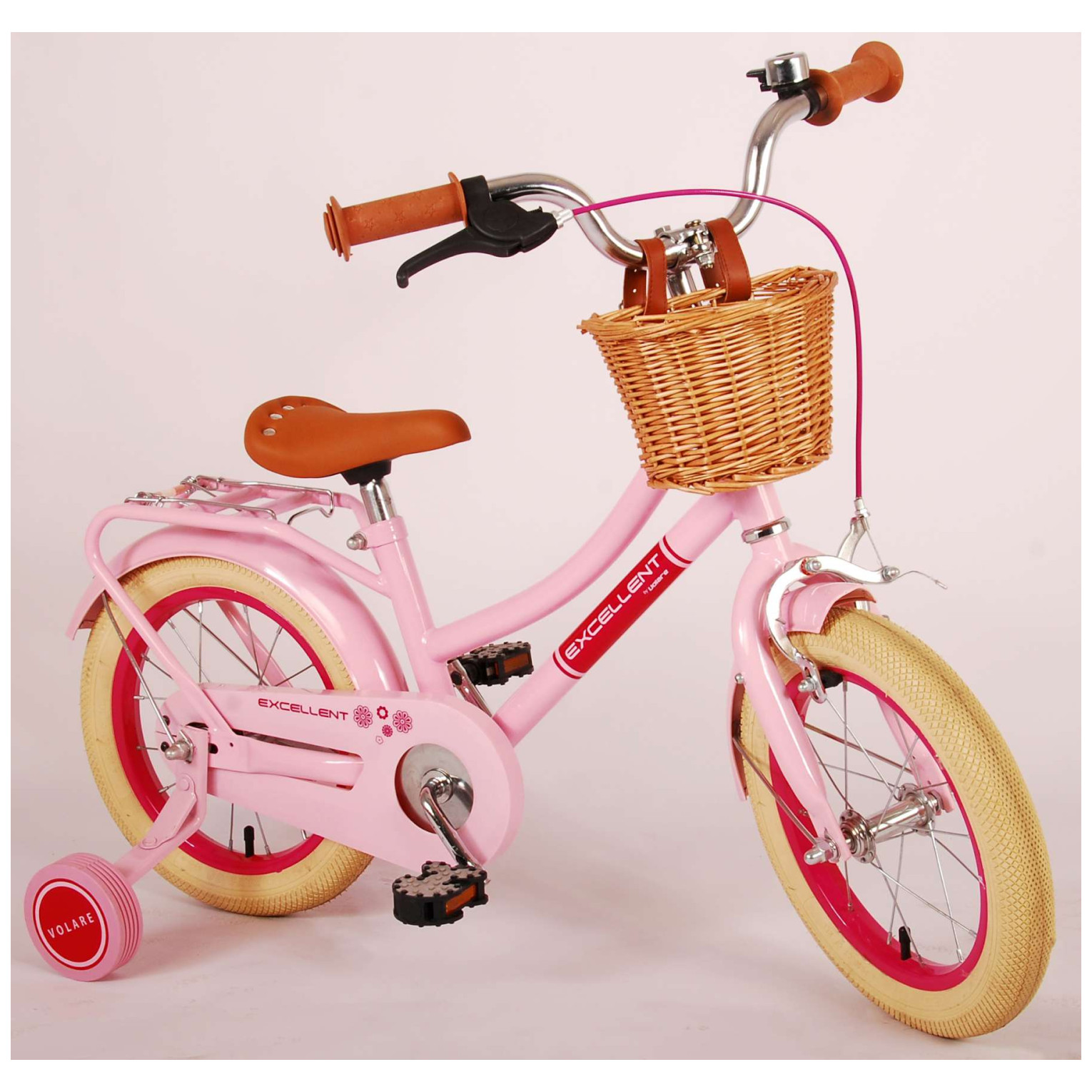 Volare Excellent Fiets - 14 inch - Roze