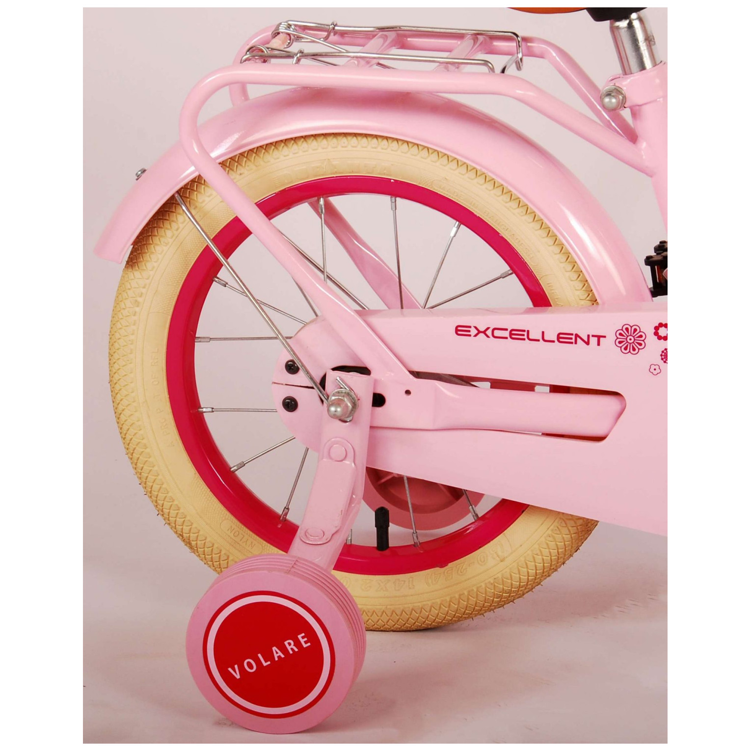 Volare Excellent Fiets - 14 inch - Roze