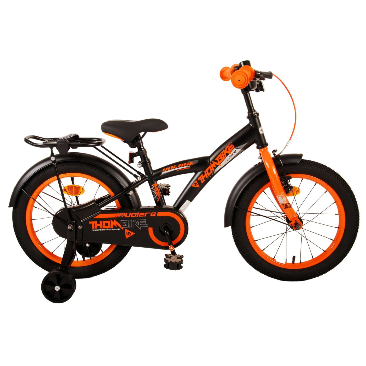 Volare Thombike Fiets - 16 inch - Zwart Oranje