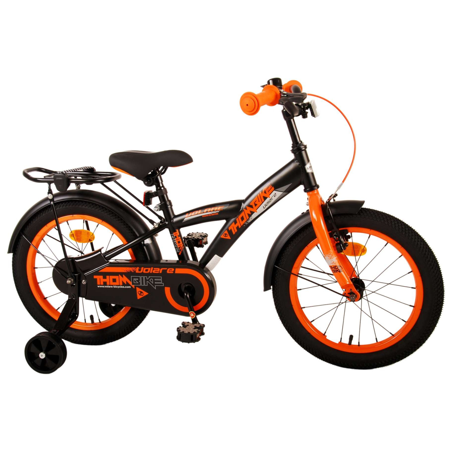 Volare Thombike Fiets - 16 inch - Zwart Oranje