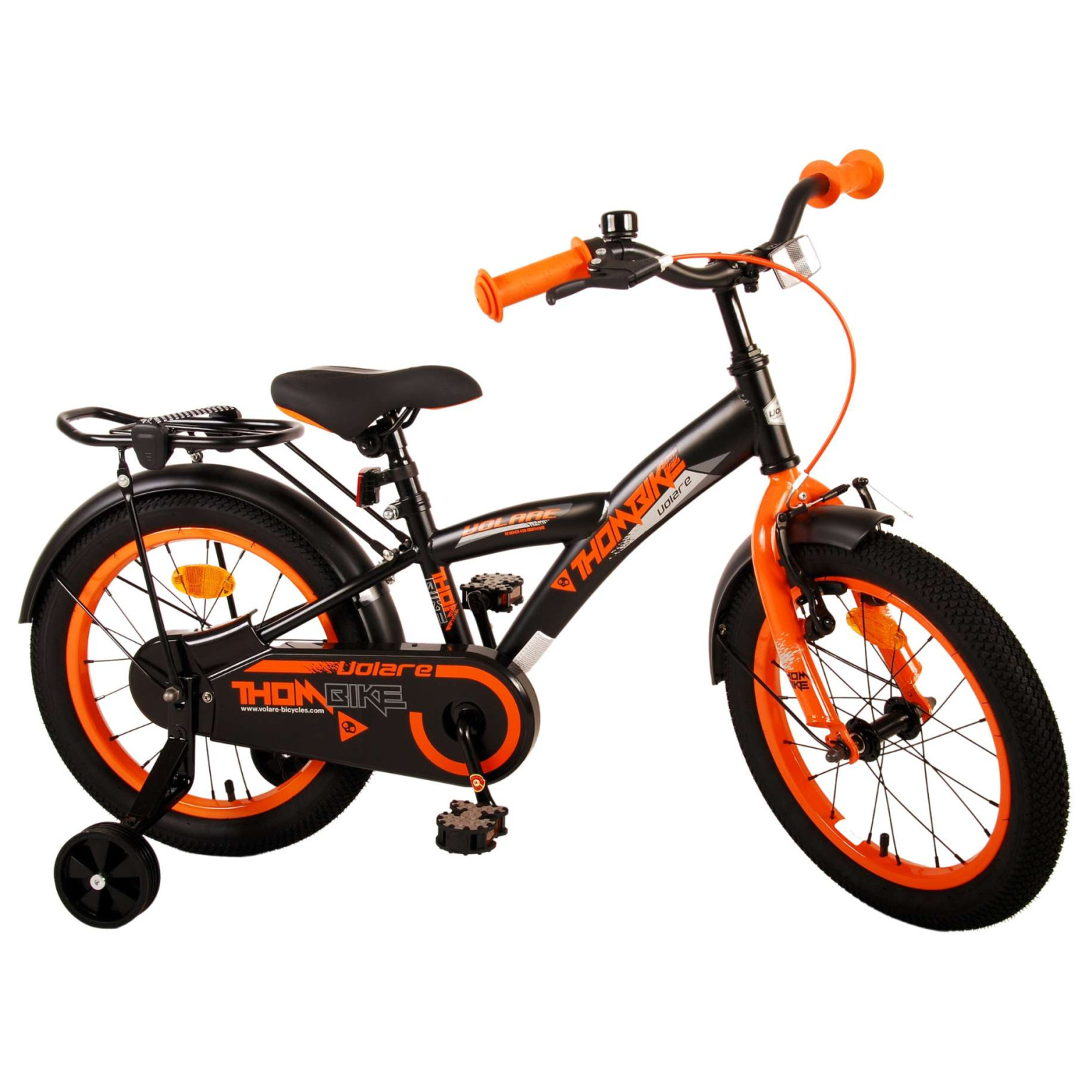 Volare Thombike Fiets - 16 inch - Zwart Oranje