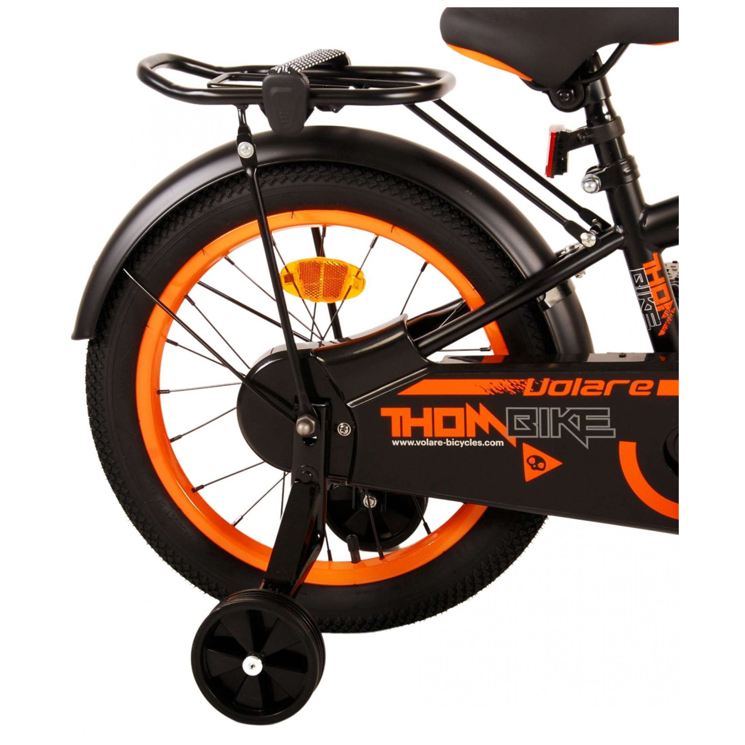 Volare Thombike Fiets - 16 inch - Zwart Oranje