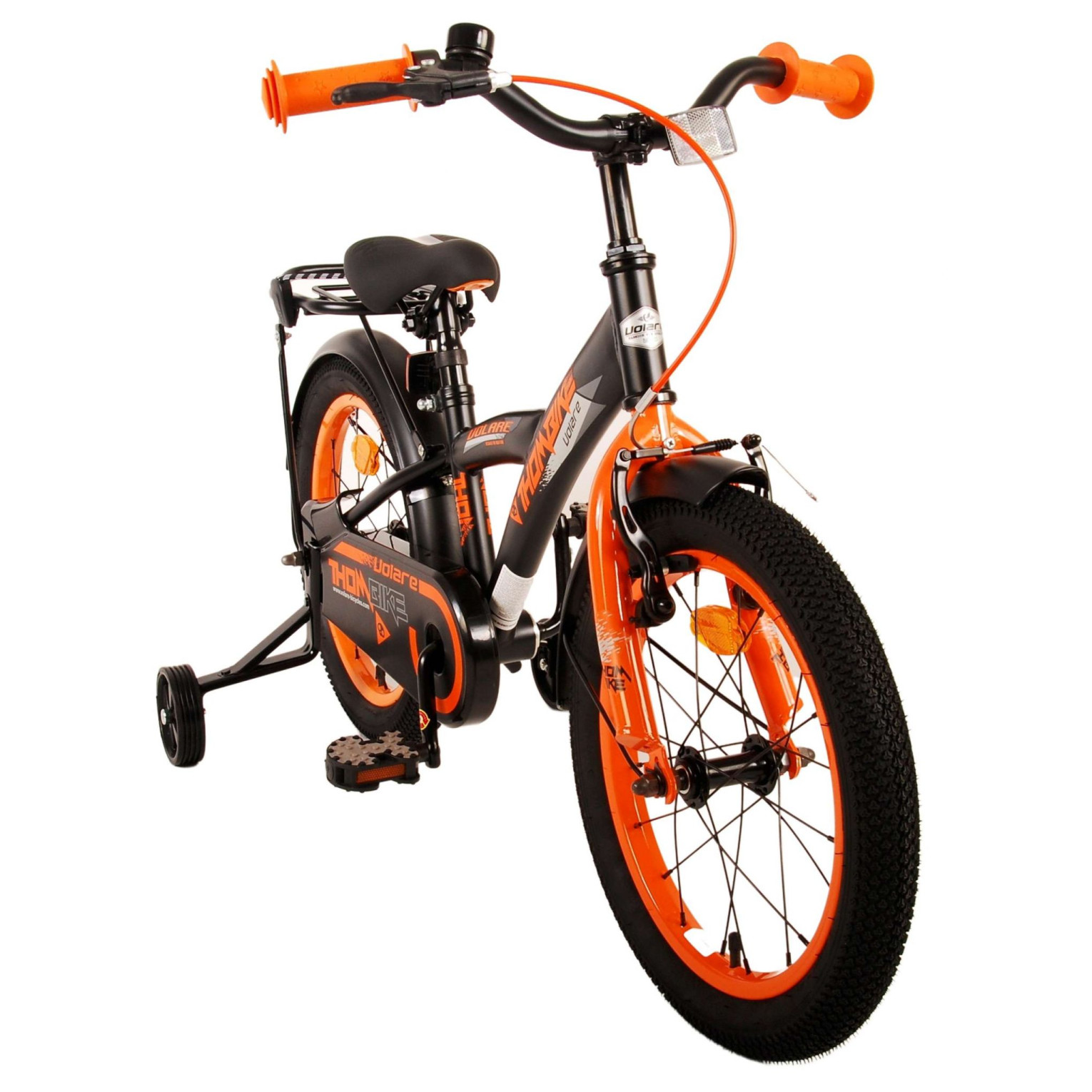 Volare Thombike Fiets - 16 inch - Zwart Oranje