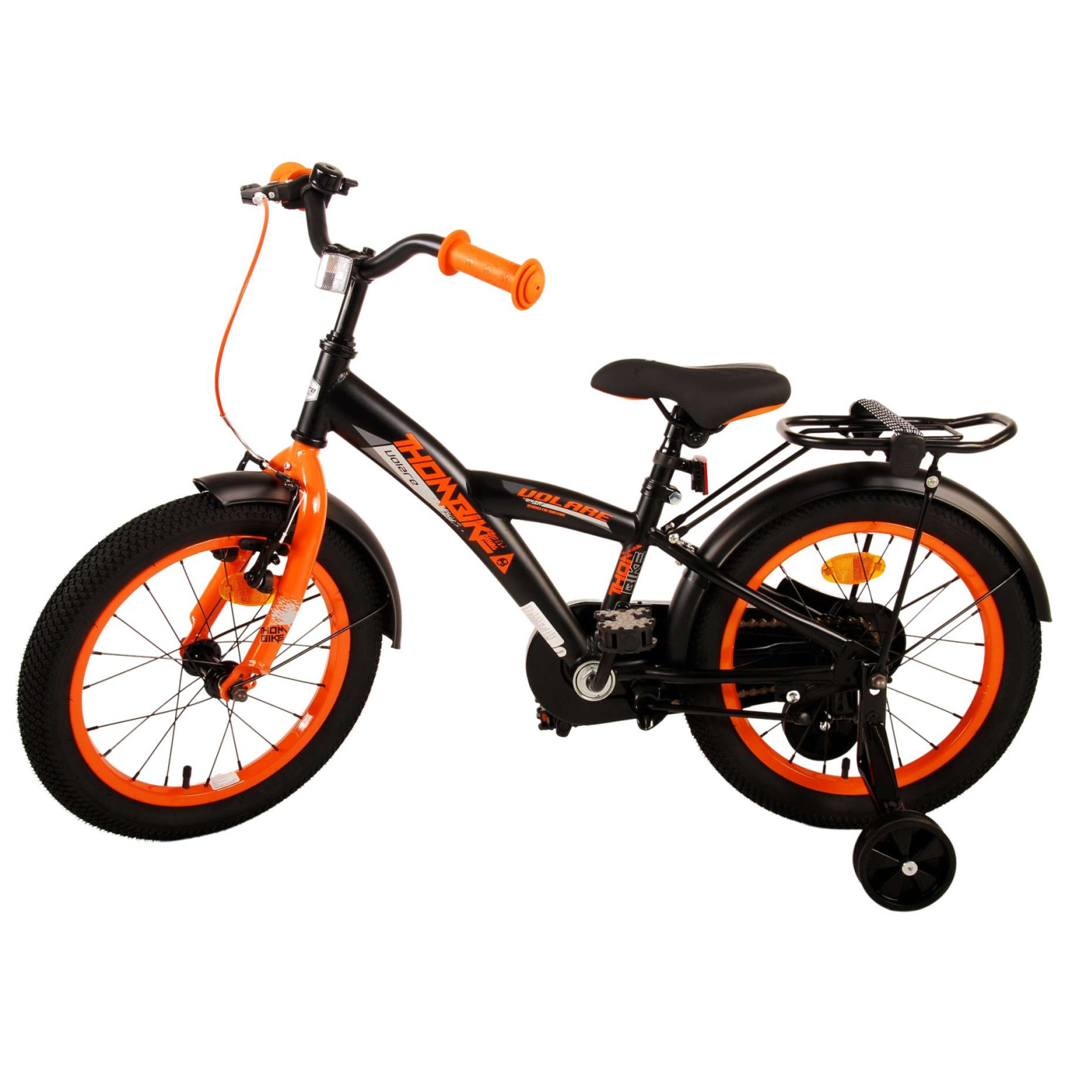 Volare Thombike Fiets - 16 inch - Zwart Oranje