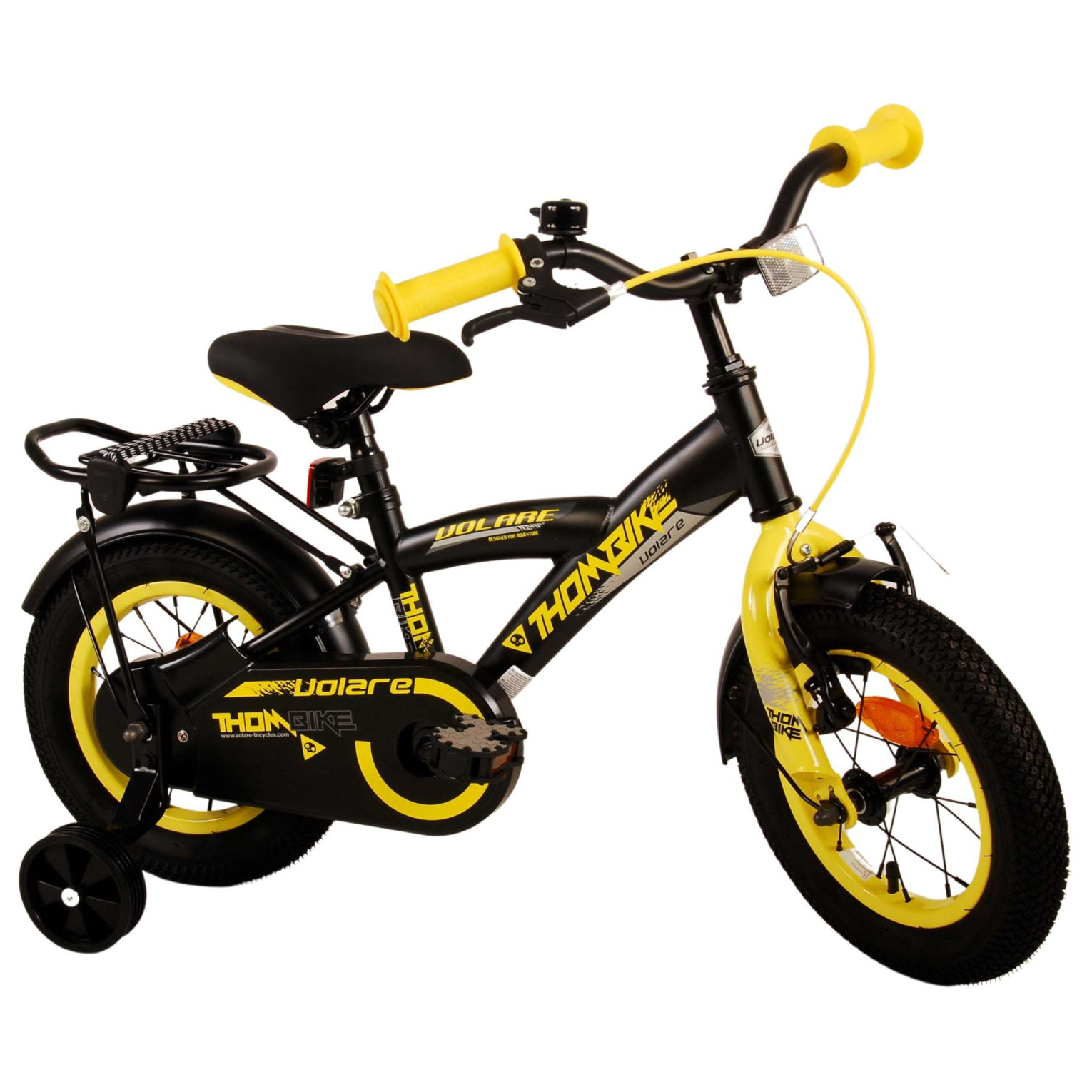 Vélo Volare Thombike - 12 pouces - Noir Jaune