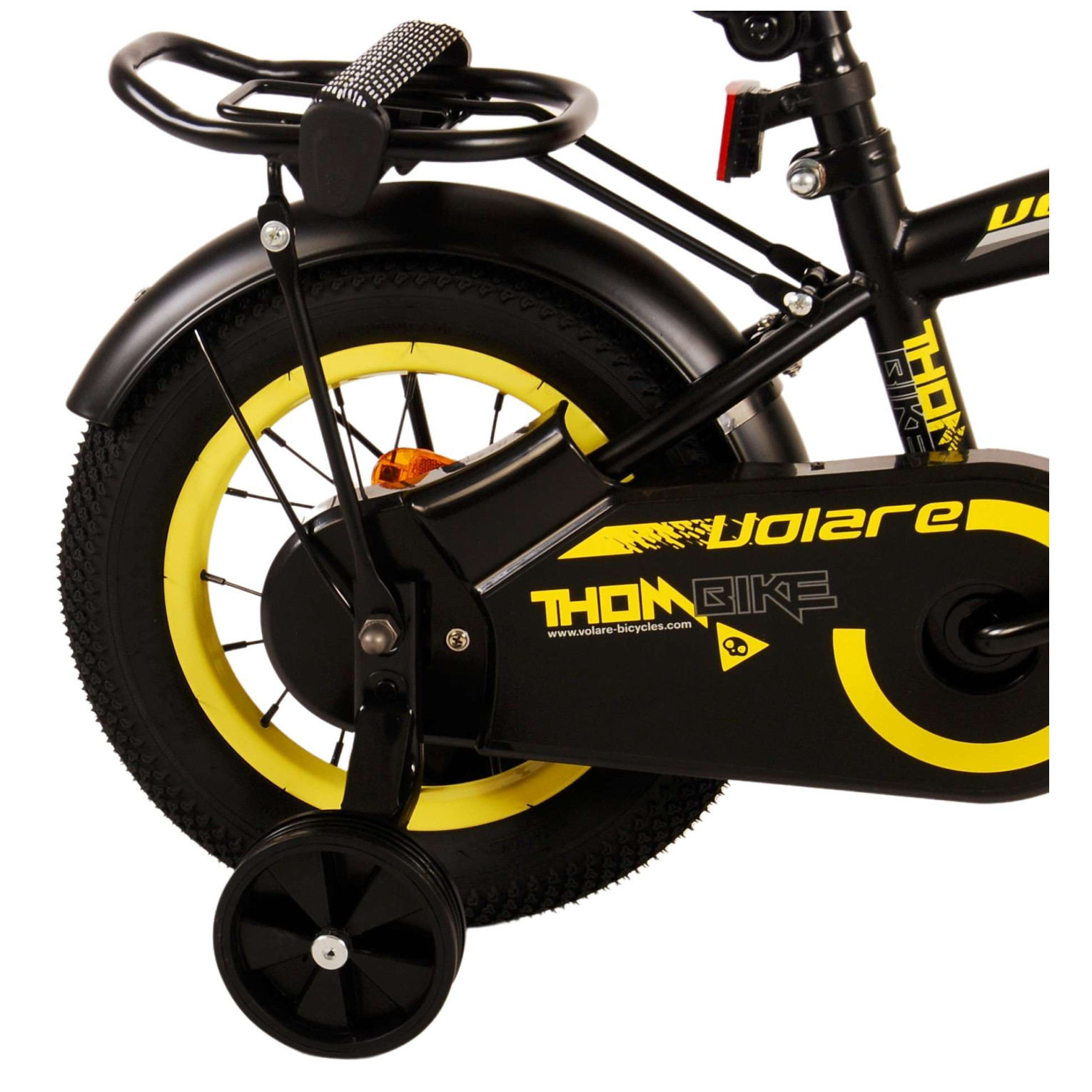 Vélo Volare Thombike - 12 pouces - Noir Jaune