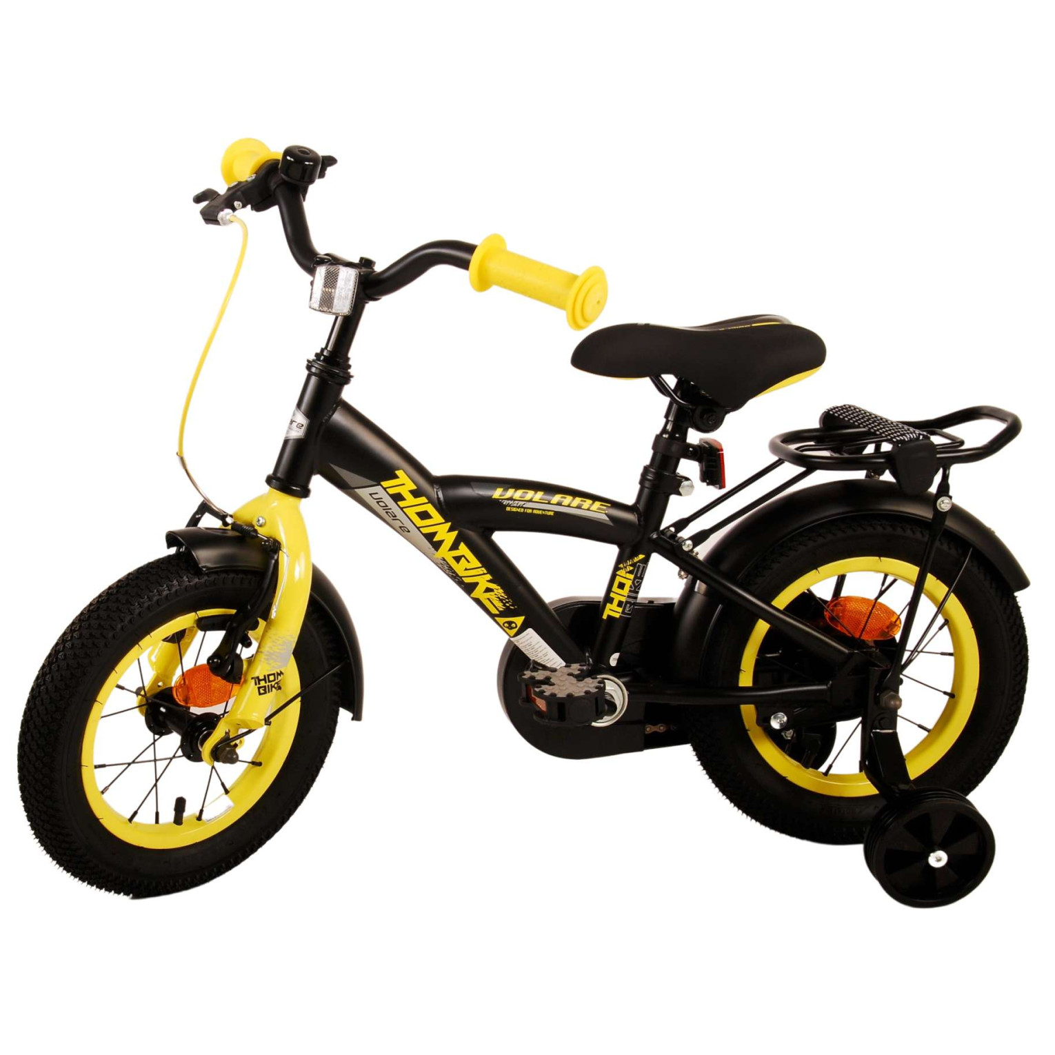 Vélo Volare Thombike - 12 pouces - Noir Jaune