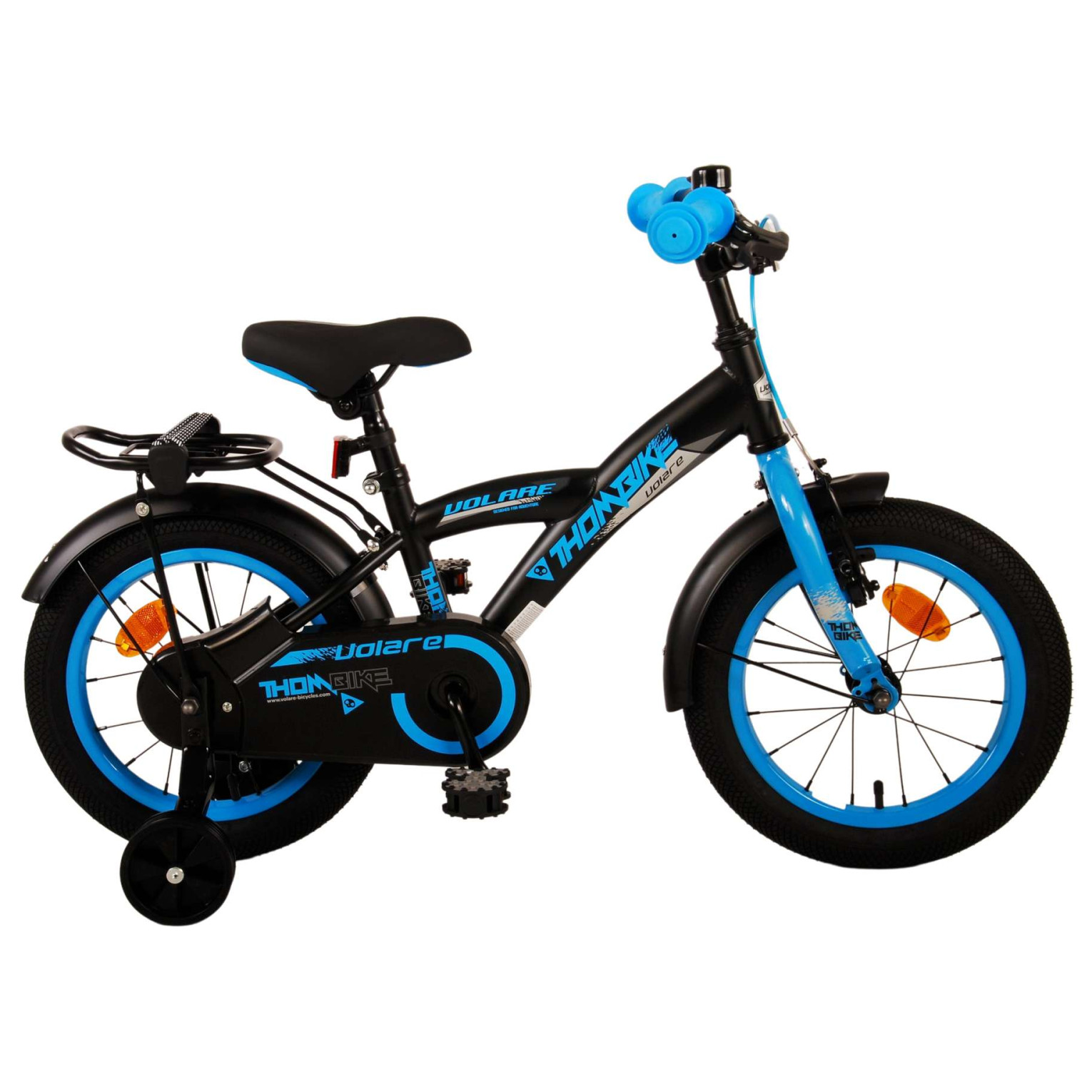 Volare Thombike Fiets - 14 inch - Zwart Blauw