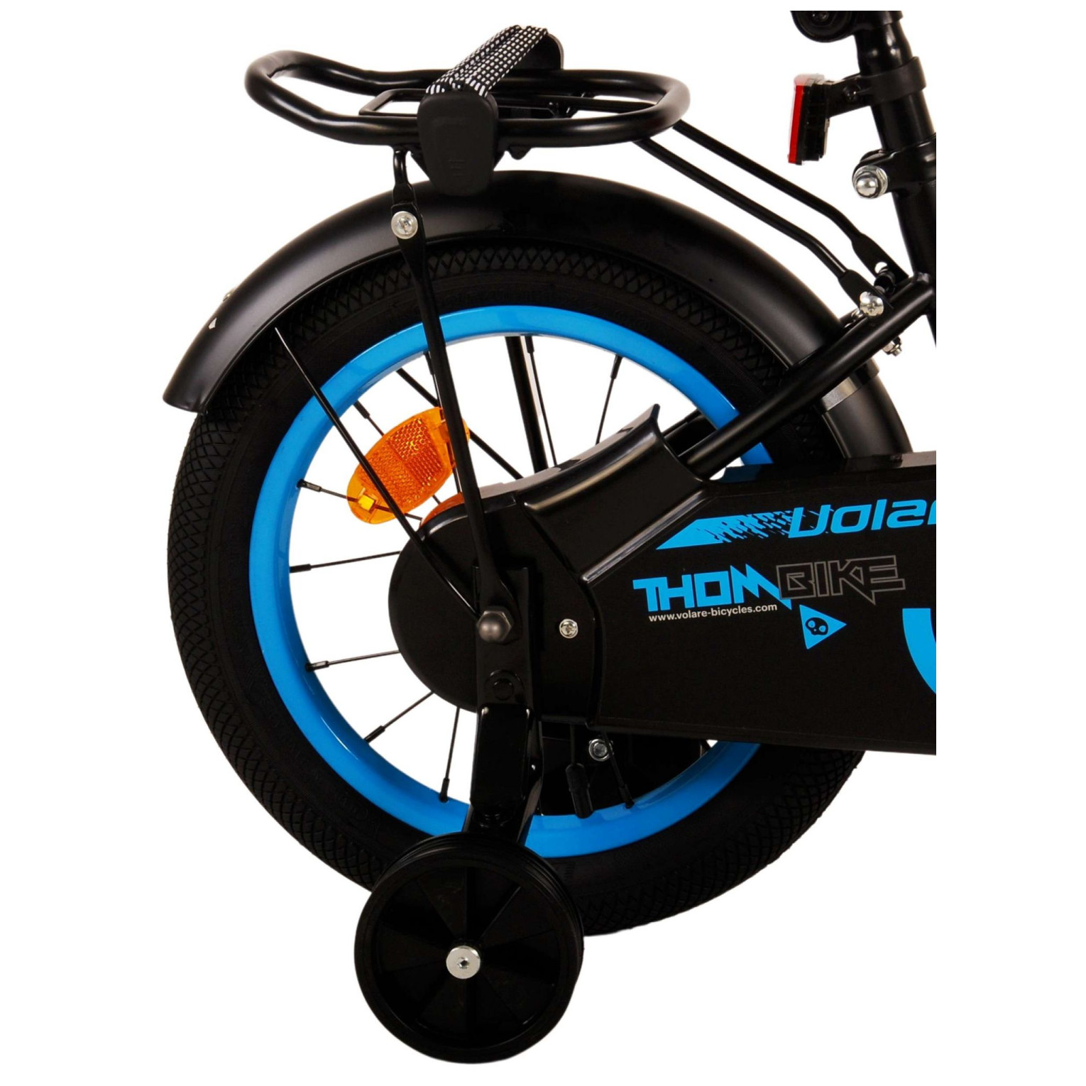 Volare Thombike Fiets - 14 inch - Zwart Blauw