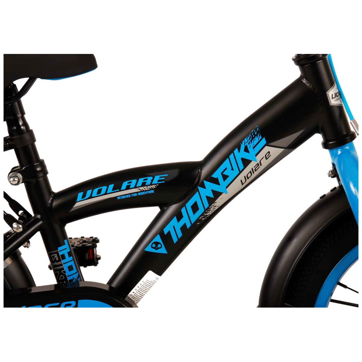 Volare Thombike Fiets - 14 inch - Zwart Blauw