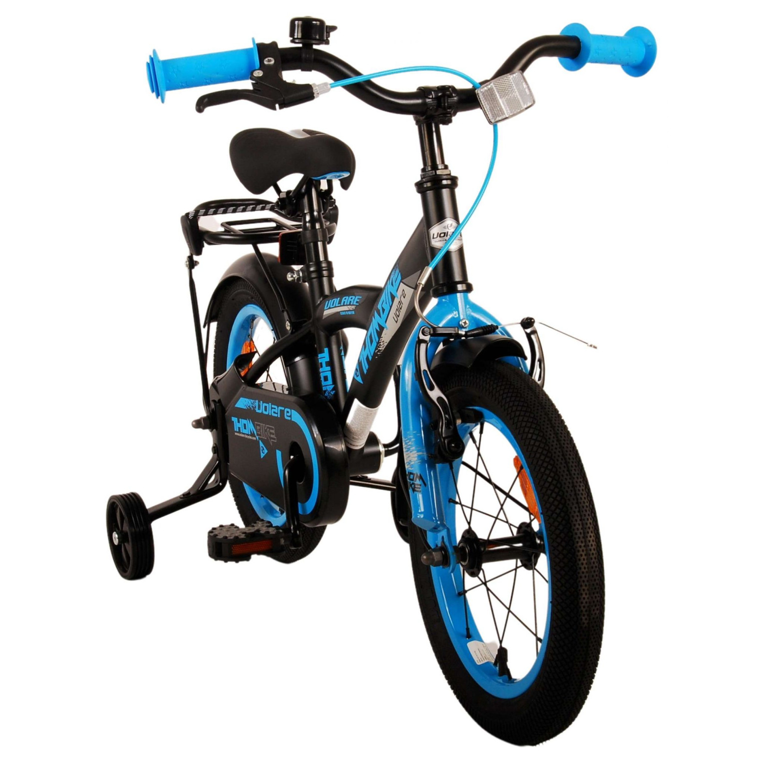 Volare Thombike Fiets - 14 inch - Zwart Blauw