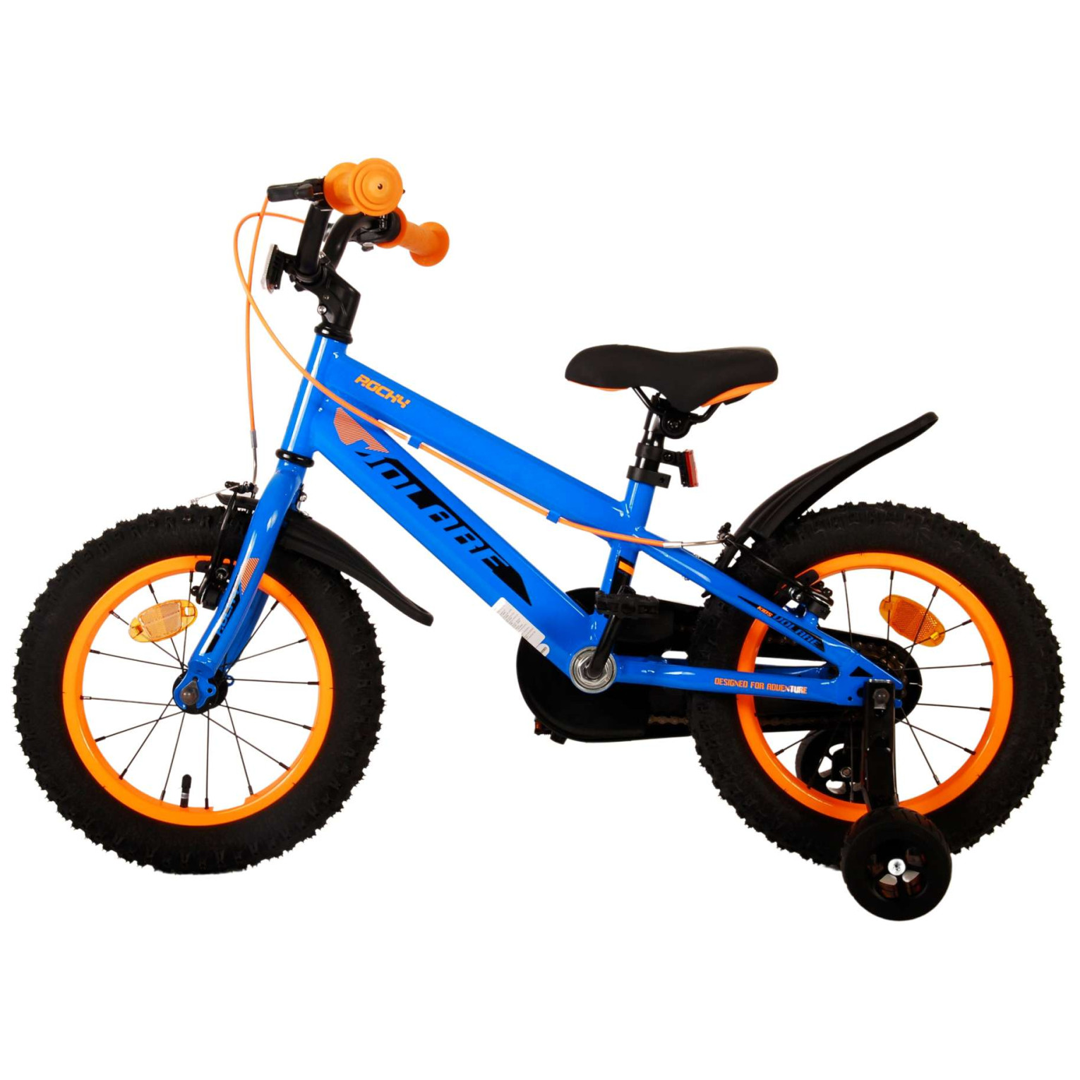 Volare Rocky Fiets - 14 inch - Blauw - Twee handremmen