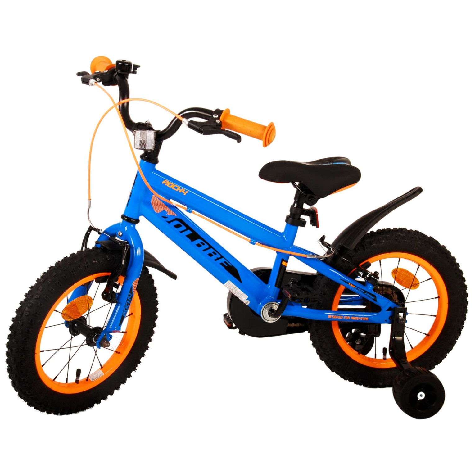 Volare Rocky Fiets - 14 inch - Blauw - Twee handremmen