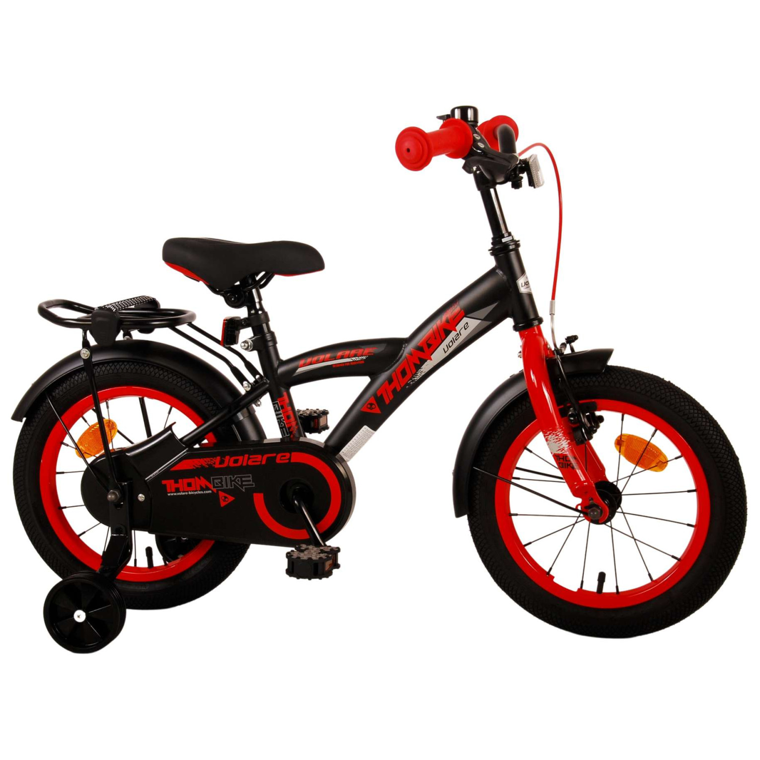 Volare Thombike Fiets - 14 inch - Zwart Rood