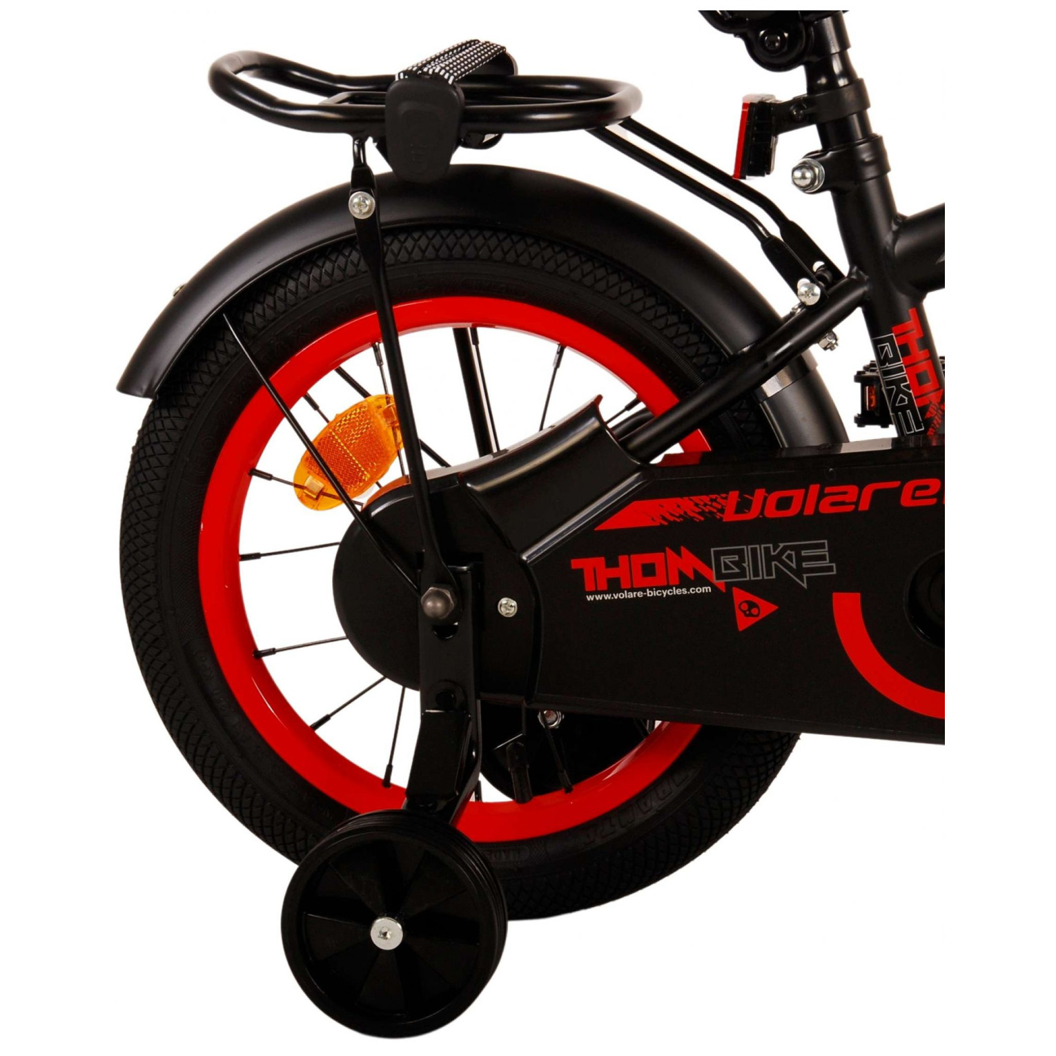 Volare Thombike Fiets - 14 inch - Zwart Rood