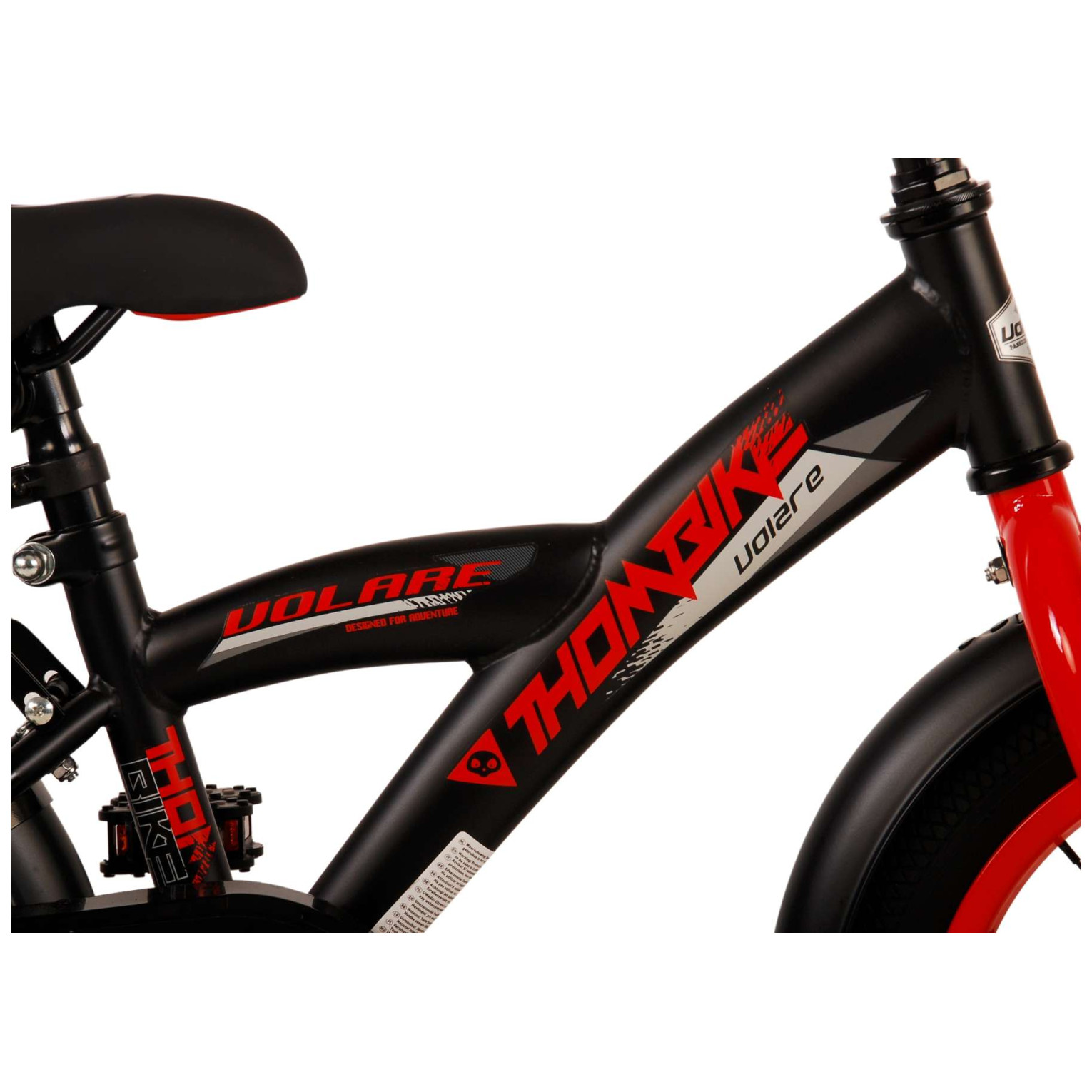 Vélo Volare Thombike - 14 pouces - Noir Rouge