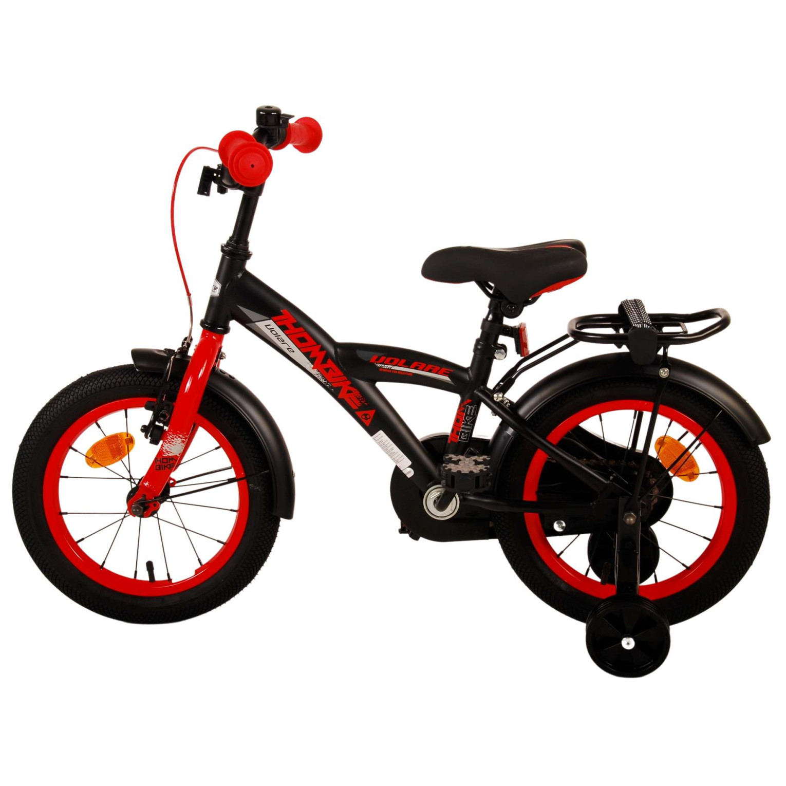 Vélo Volare Thombike - 14 pouces - Noir Rouge