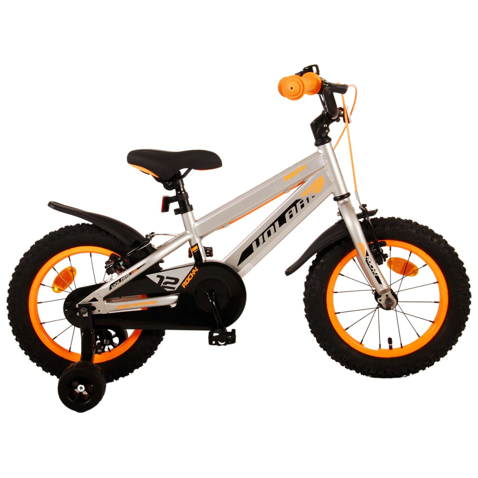 Volare Rocky Fiets - 14 inch - Grijs - Twee handremmen