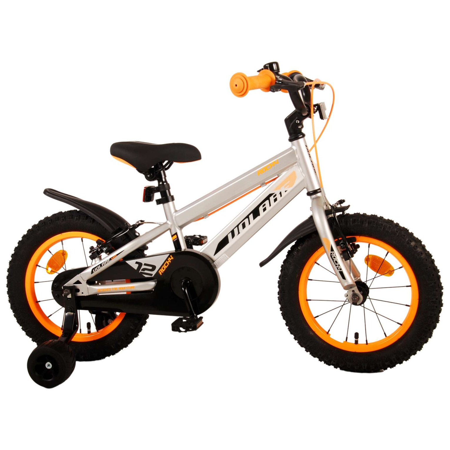 Volare Rocky Fiets - 14 inch - Grijs - Twee handremmen