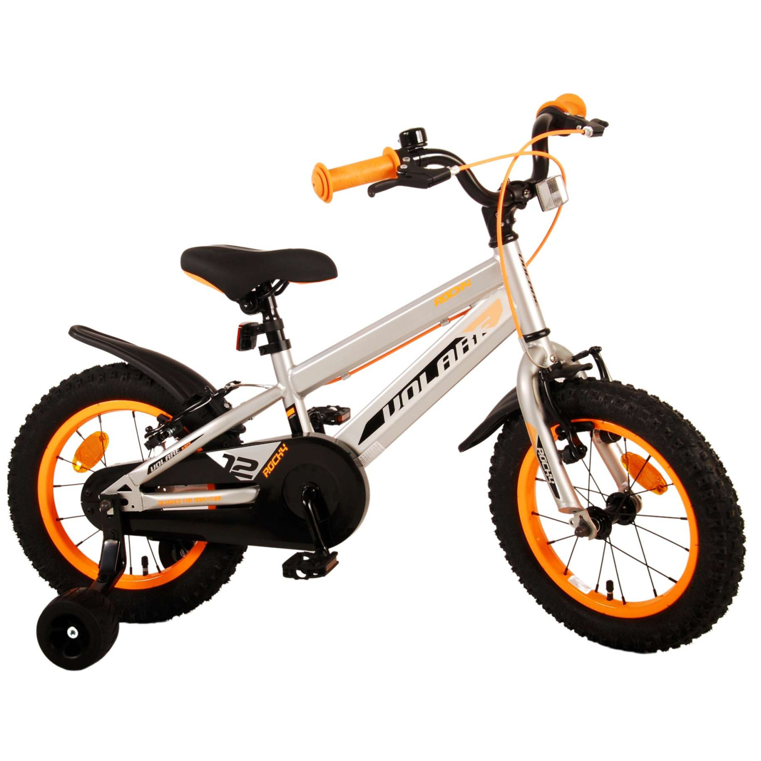 Volare Rocky Fiets - 14 inch - Grijs - Twee handremmen