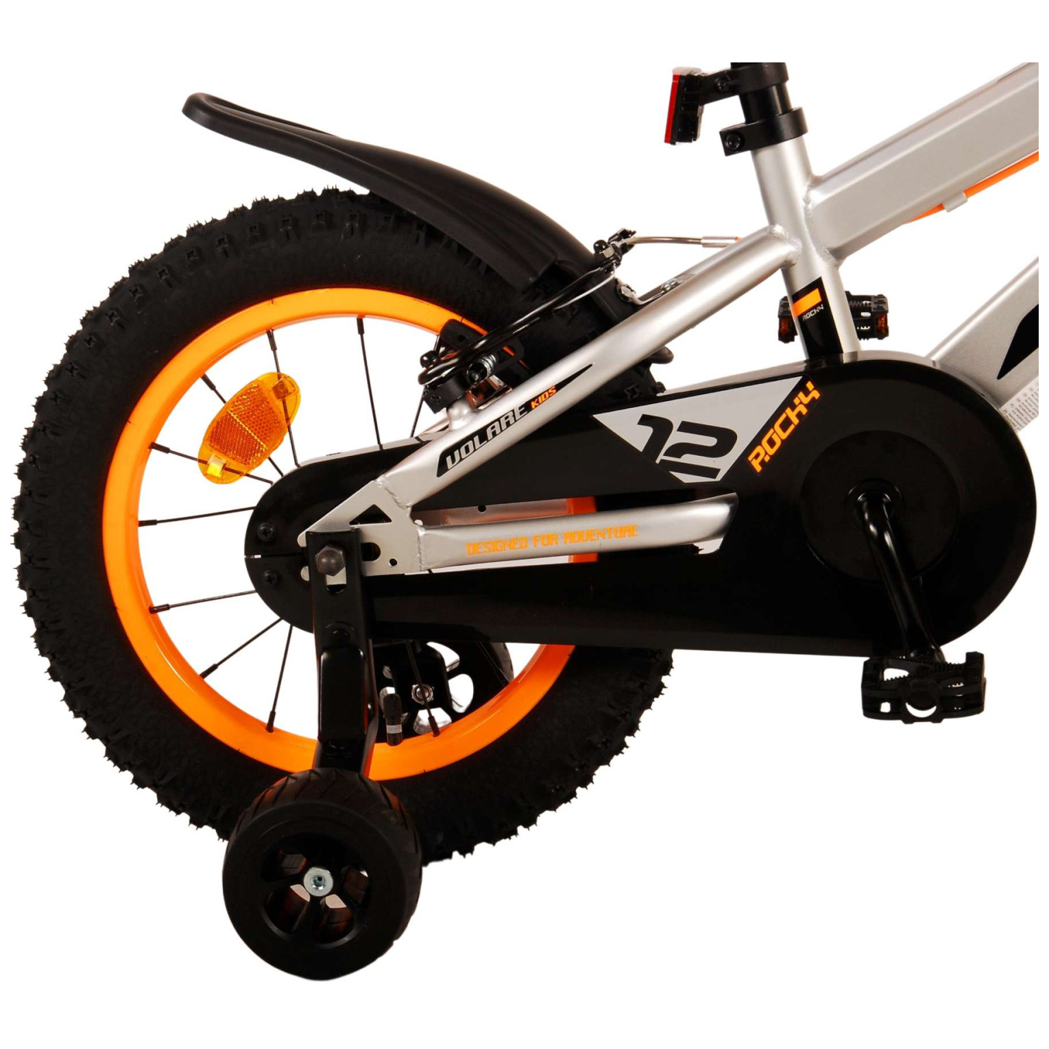 Volare Rocky Fiets - 14 inch - Grijs - Twee handremmen