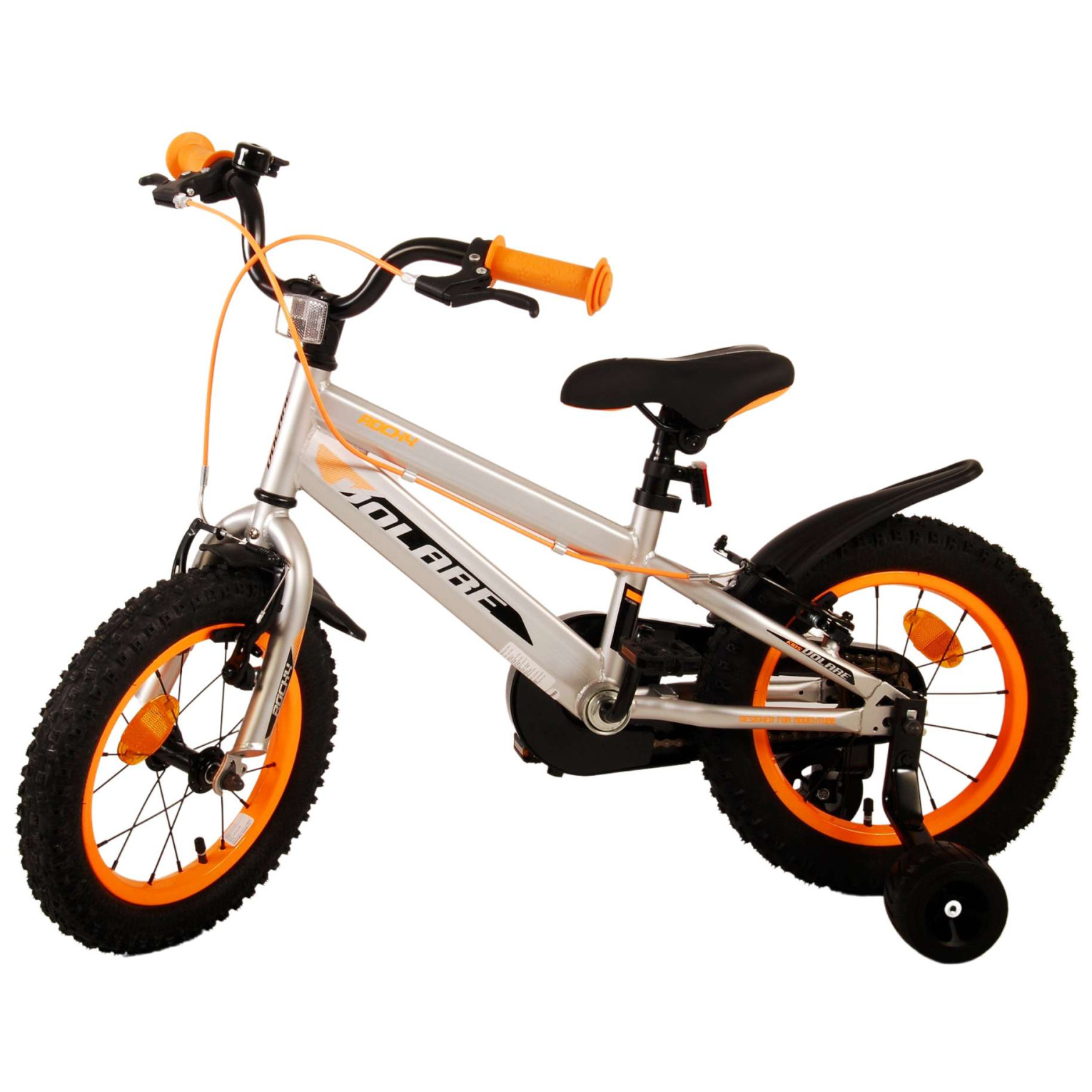 Volare Rocky Fiets - 14 inch - Grijs - Twee handremmen