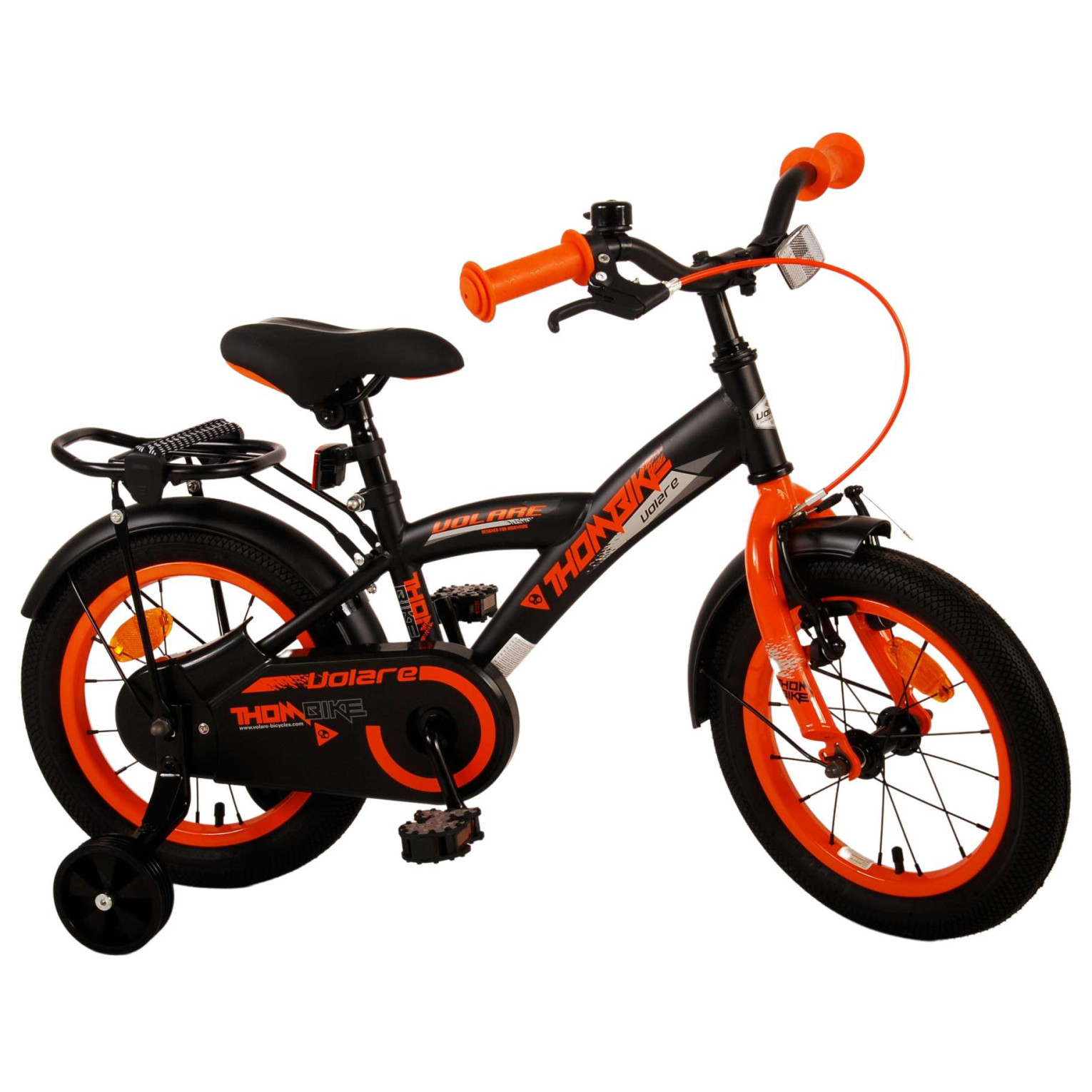 Volare Thombike Fiets - 14 inch - Zwart Oranje