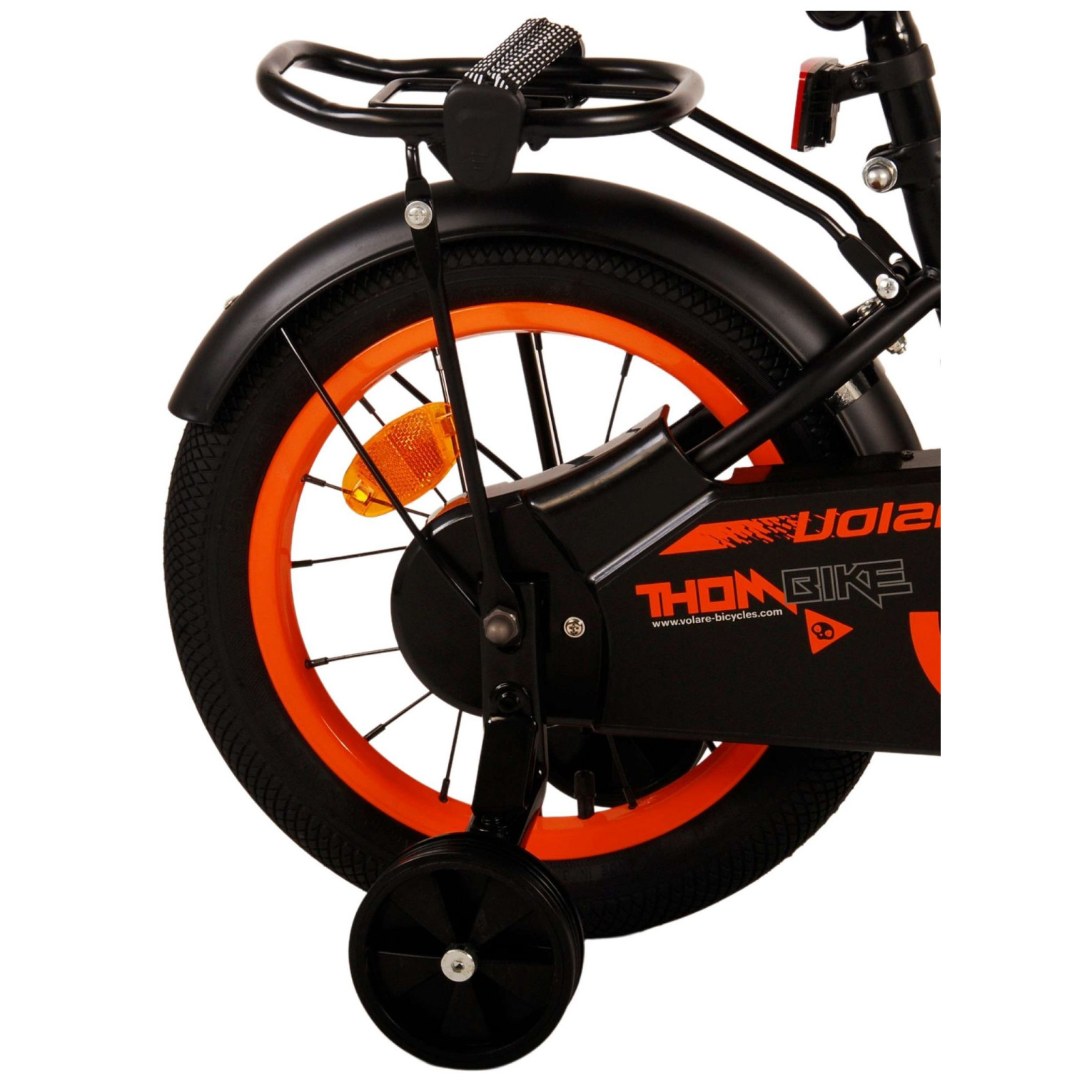 Volare Thombike Fiets - 14 inch - Zwart Oranje