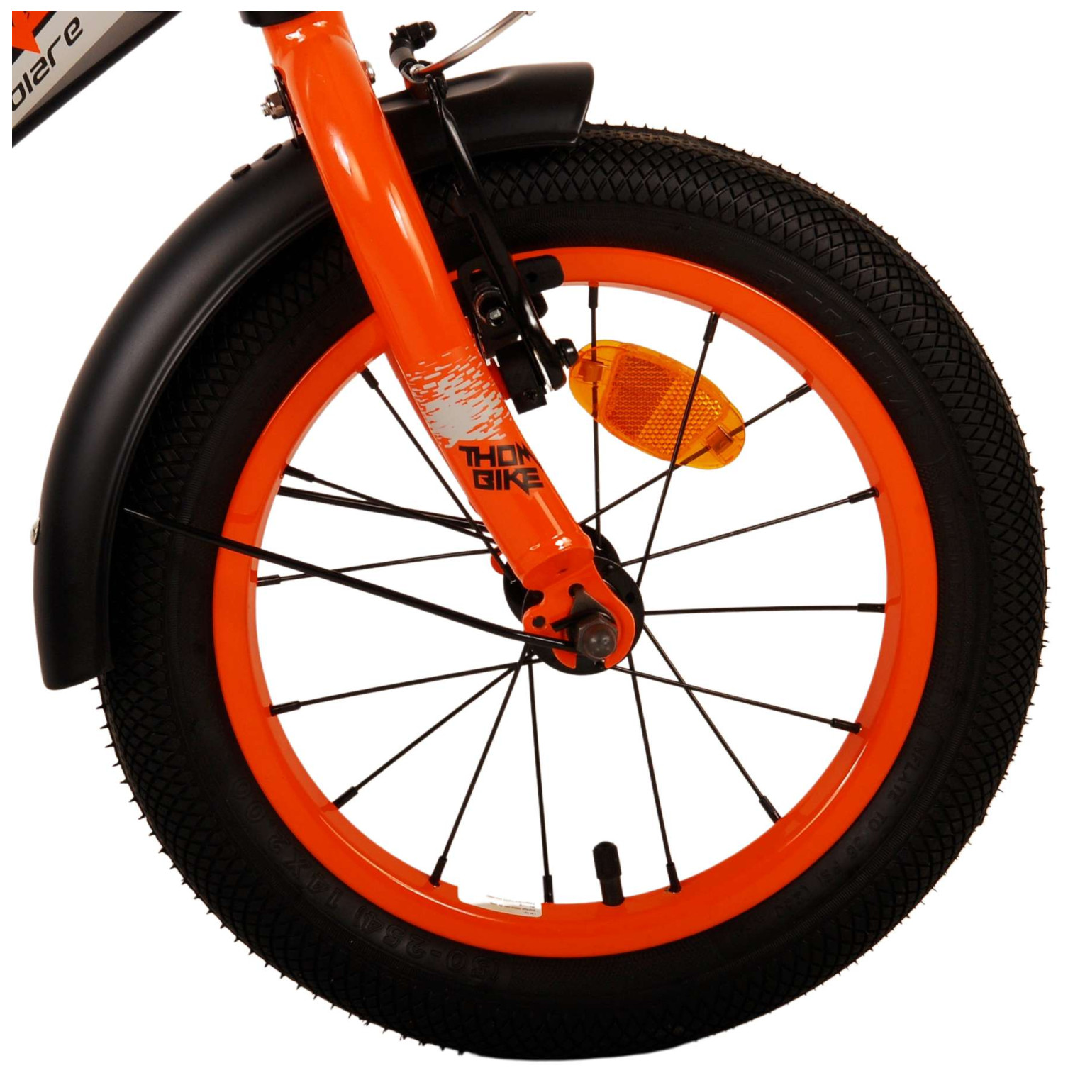 Volare Thombike Fiets - 14 inch - Zwart Oranje