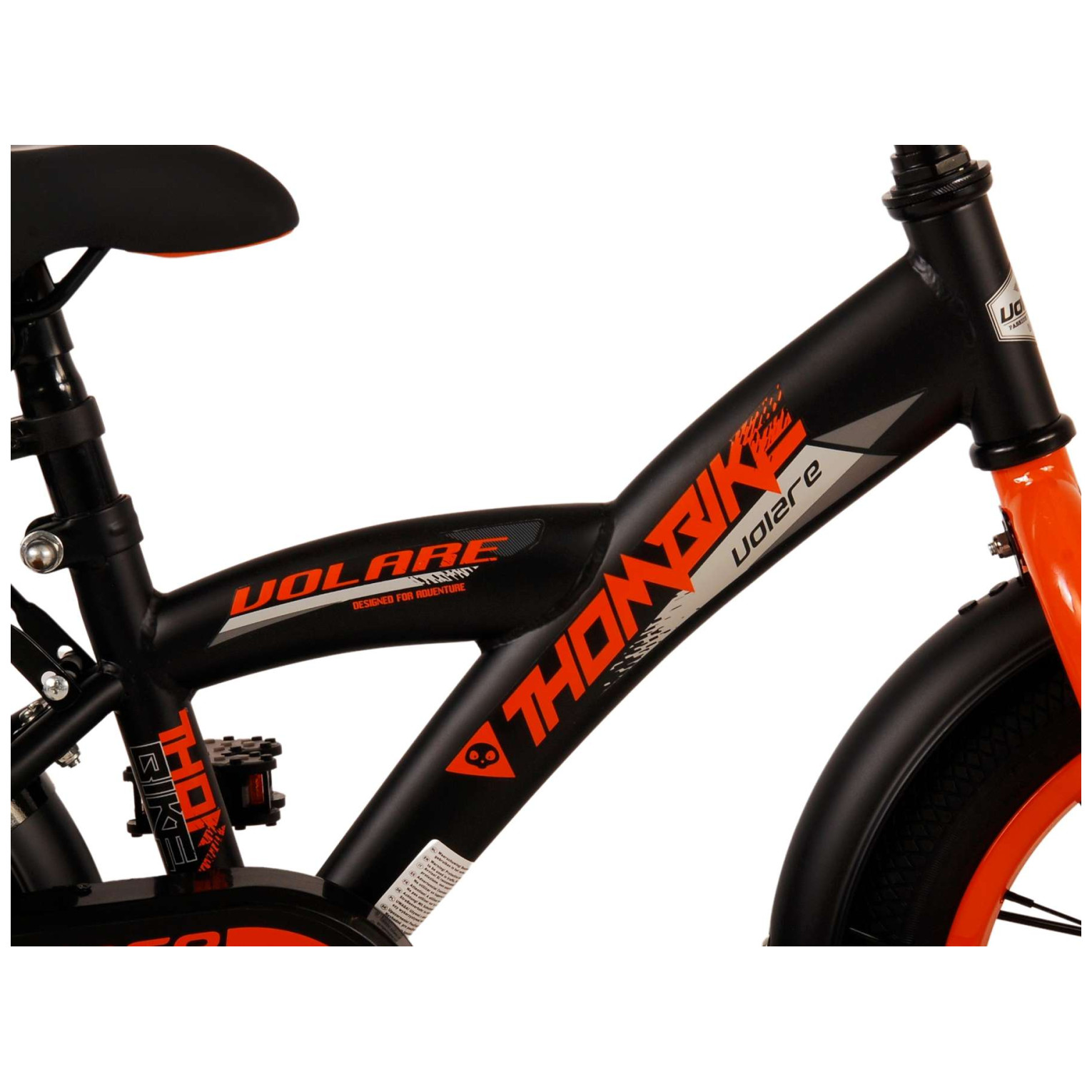 Vélo Volare Thombike - 14 pouces - Noir Orange