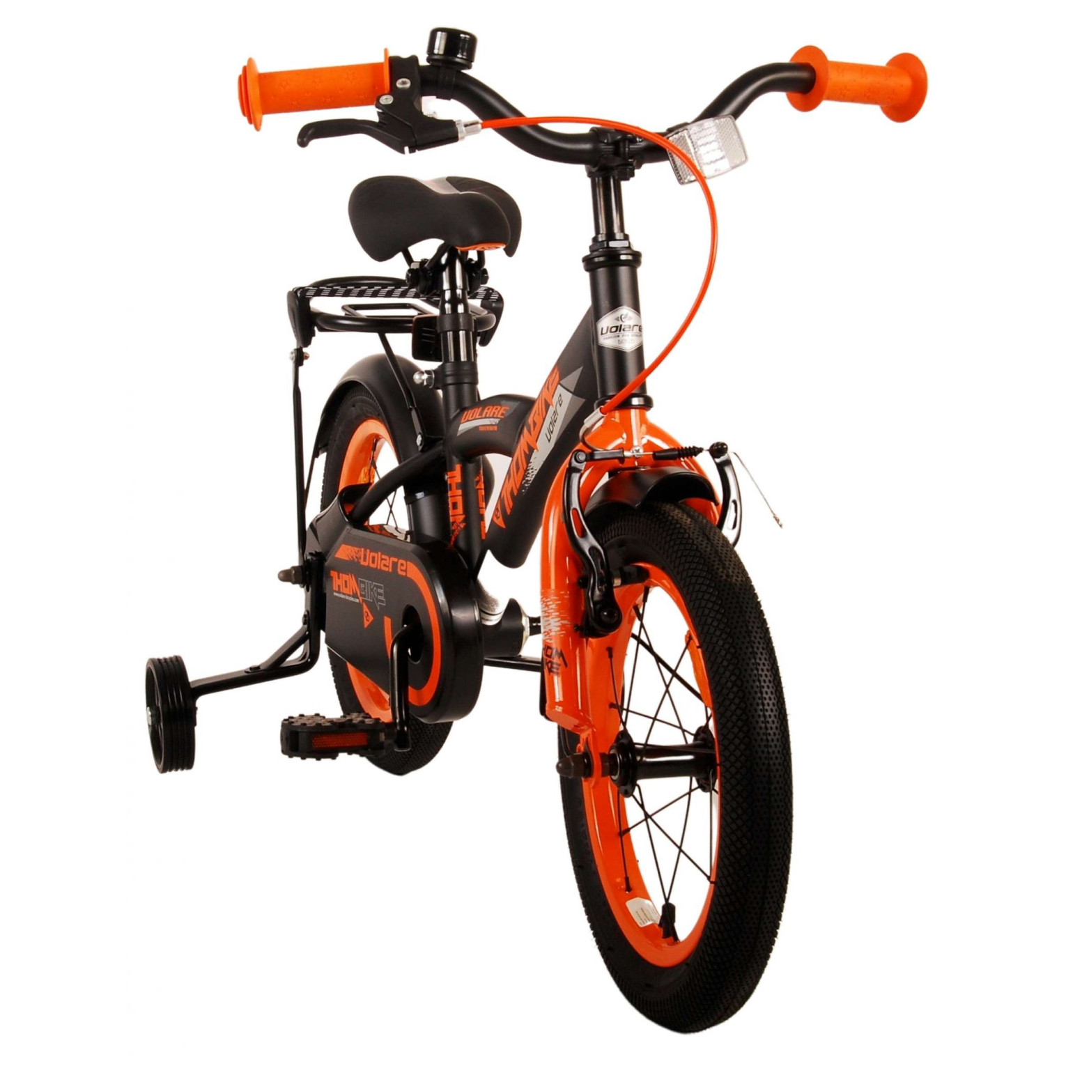 Volare Thombike Fiets - 14 inch - Zwart Oranje