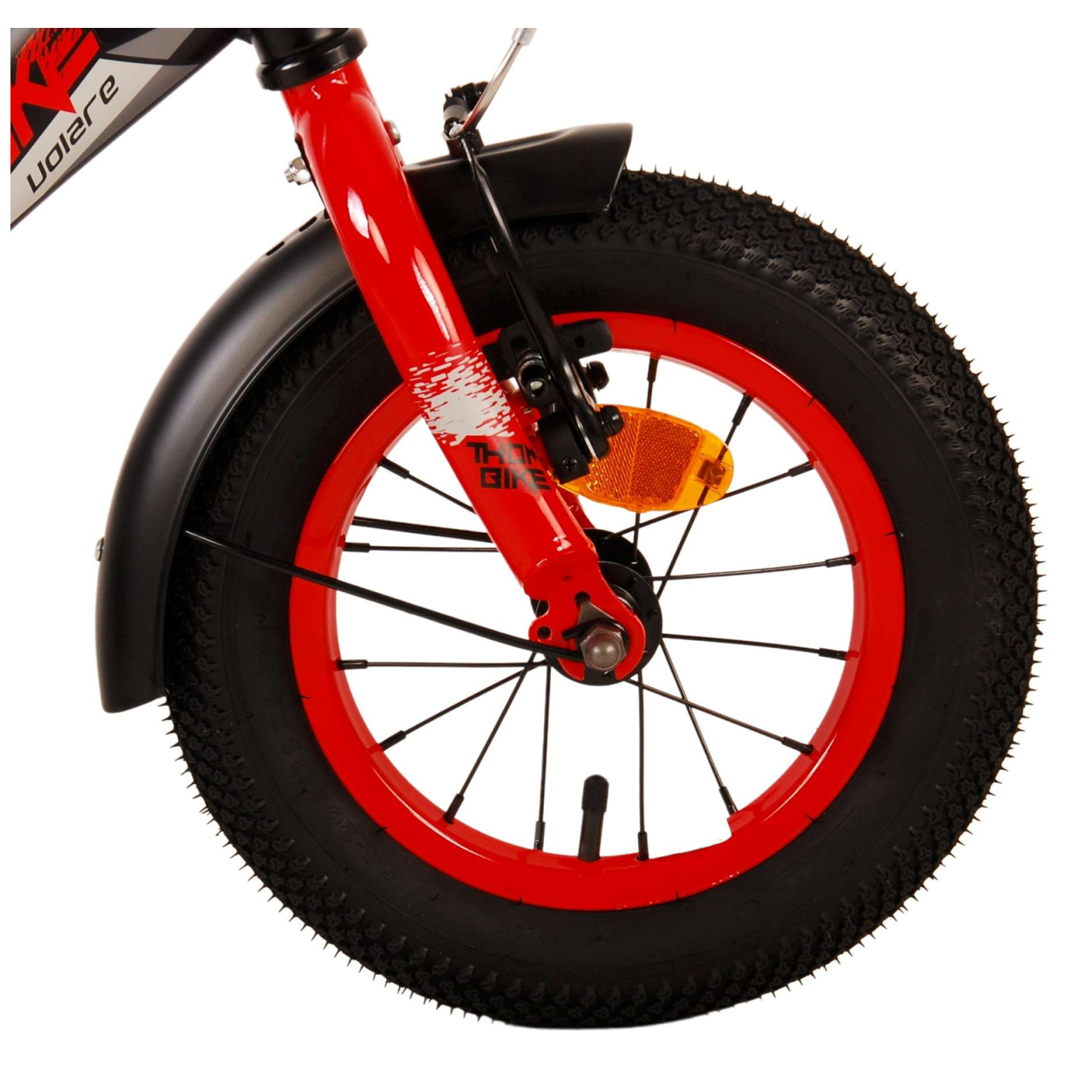 Volare Thombike Fiets - 12 inch - Zwart Rood