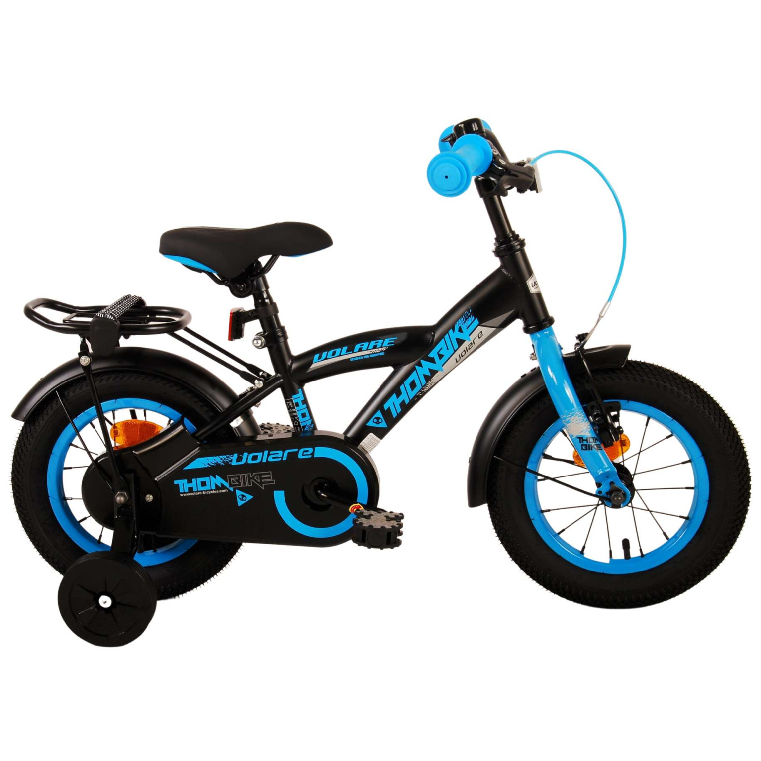 Volare Thombike Fiets - 12 inch - Zwart Blauw