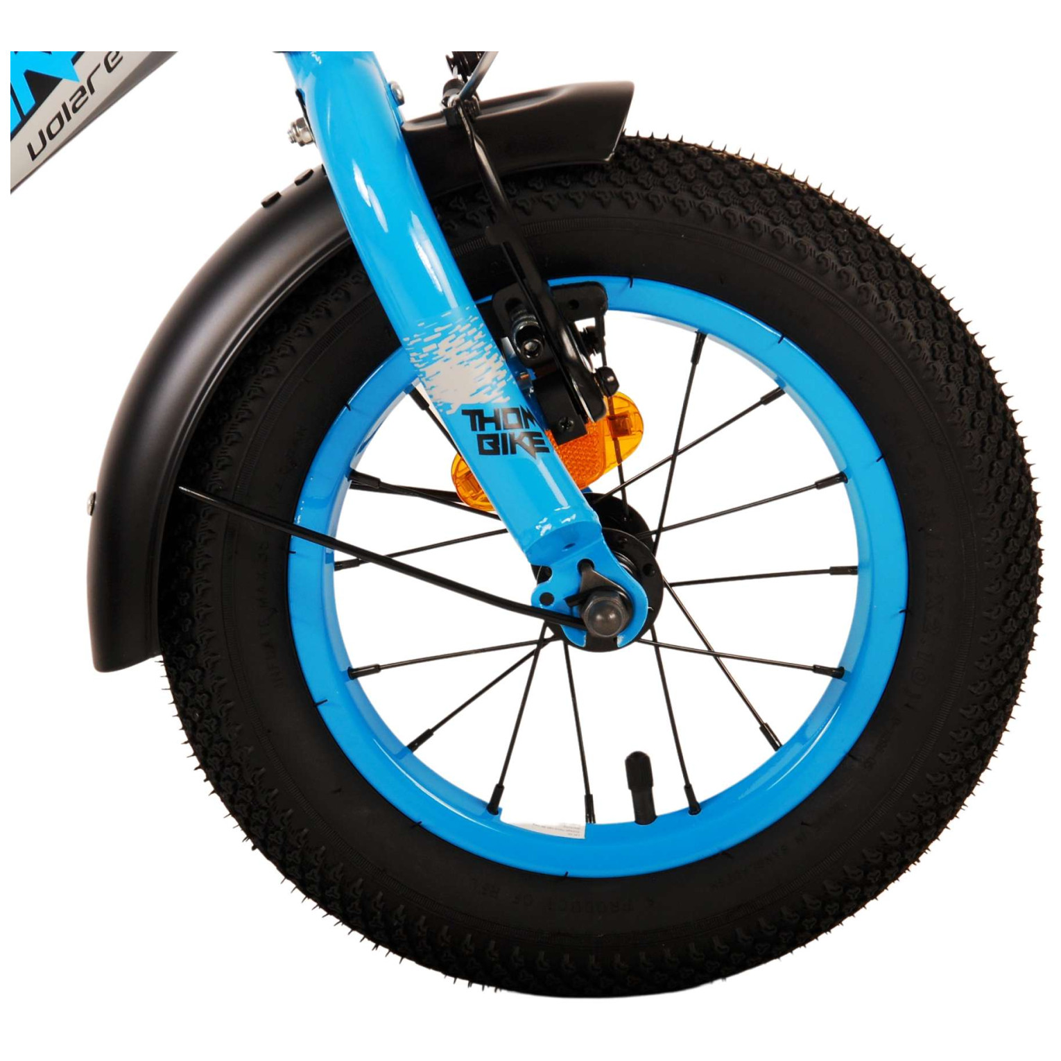 Volare Thombike Fiets - 12 inch - Zwart Blauw